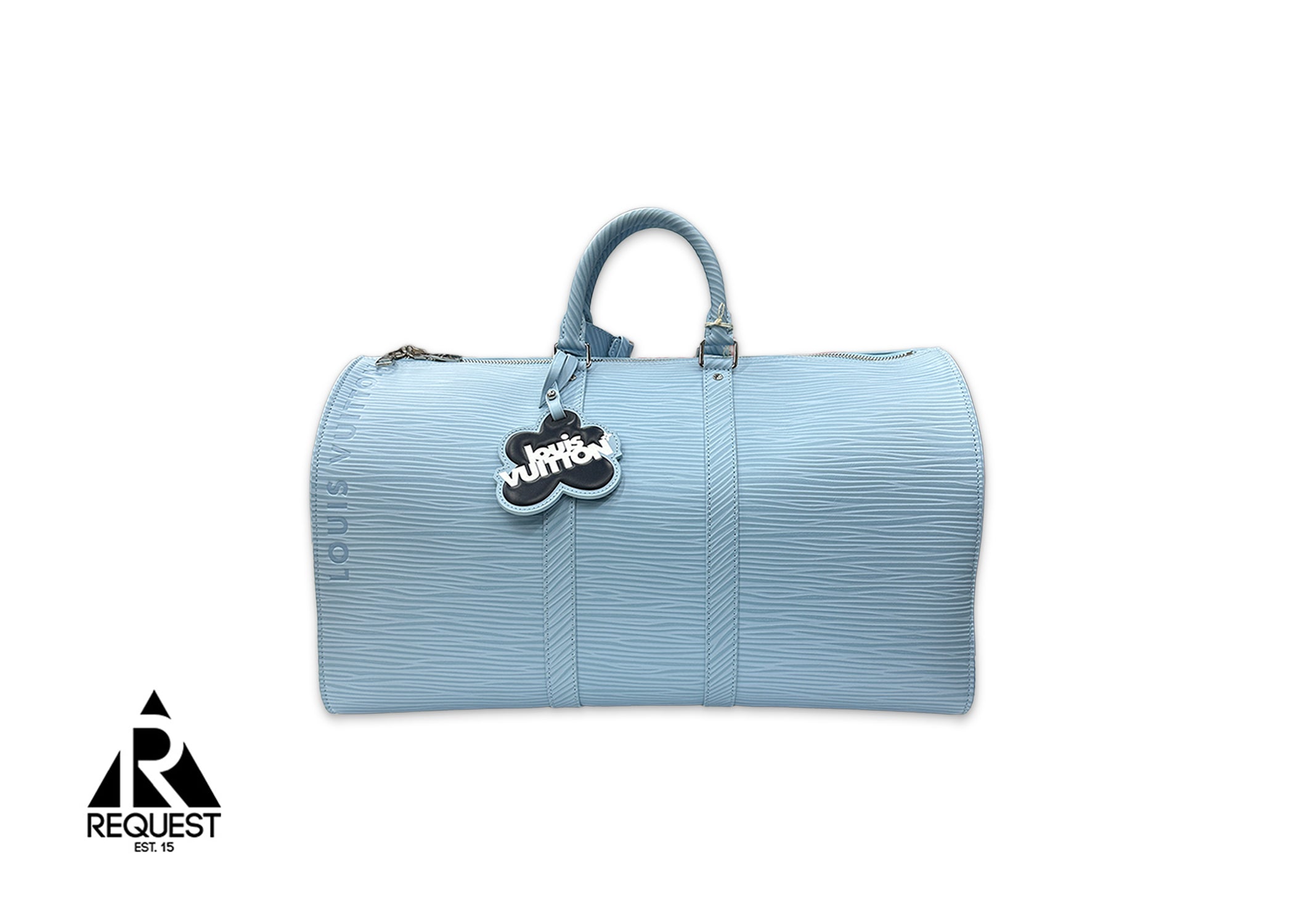 Keepall Bandoulière 50 A05 w/ Charm "Sky Blue"