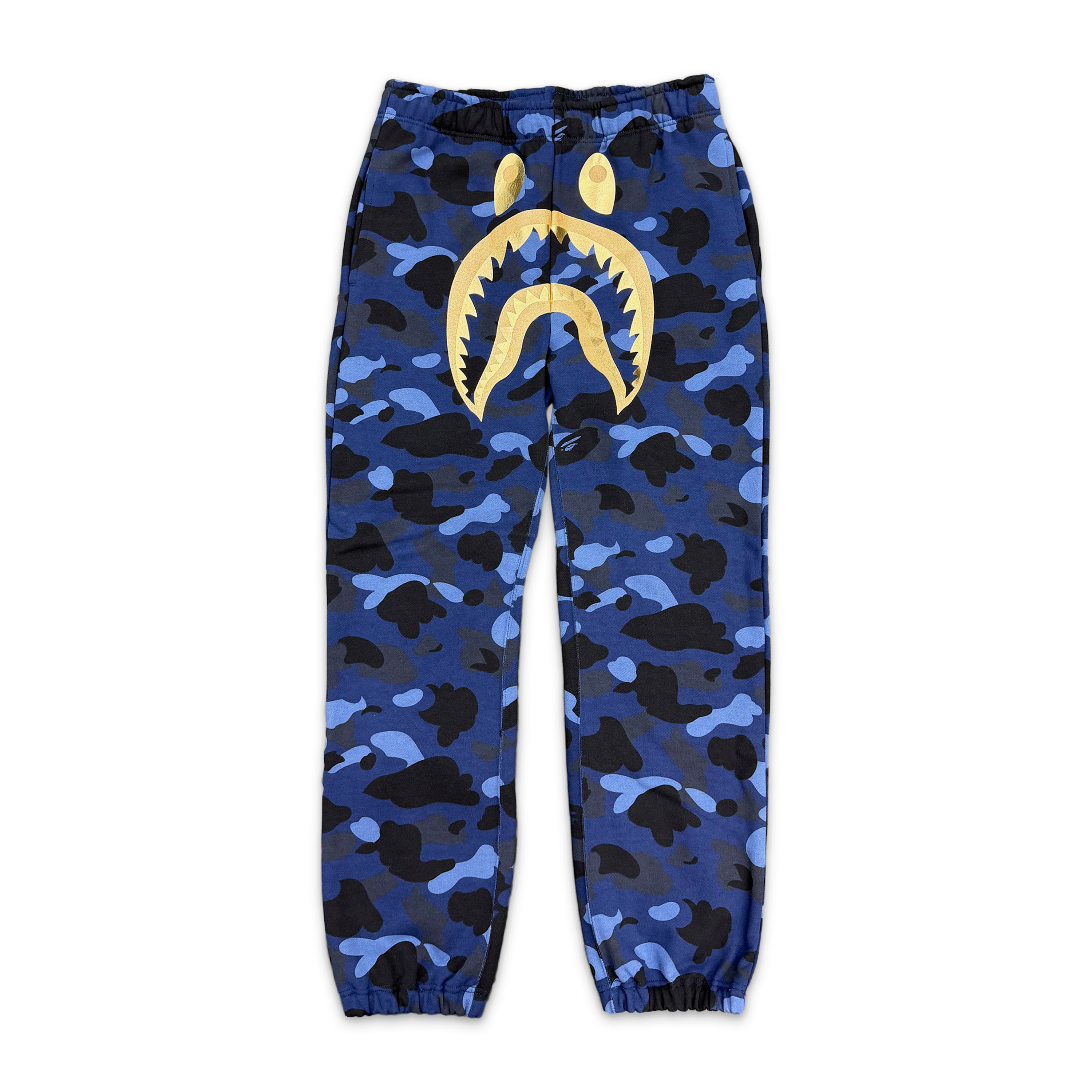 A Bathing Ape (BAPE), BAPE Color Camo Shark Sweatpants "Navy/Gold"
