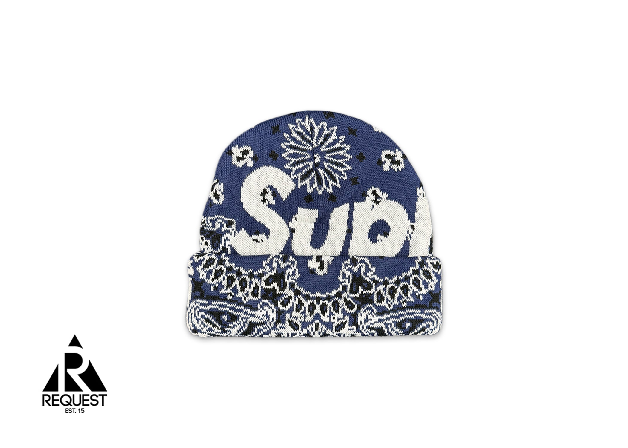 Bandana Big Logo Beanie FW24 "Navy"