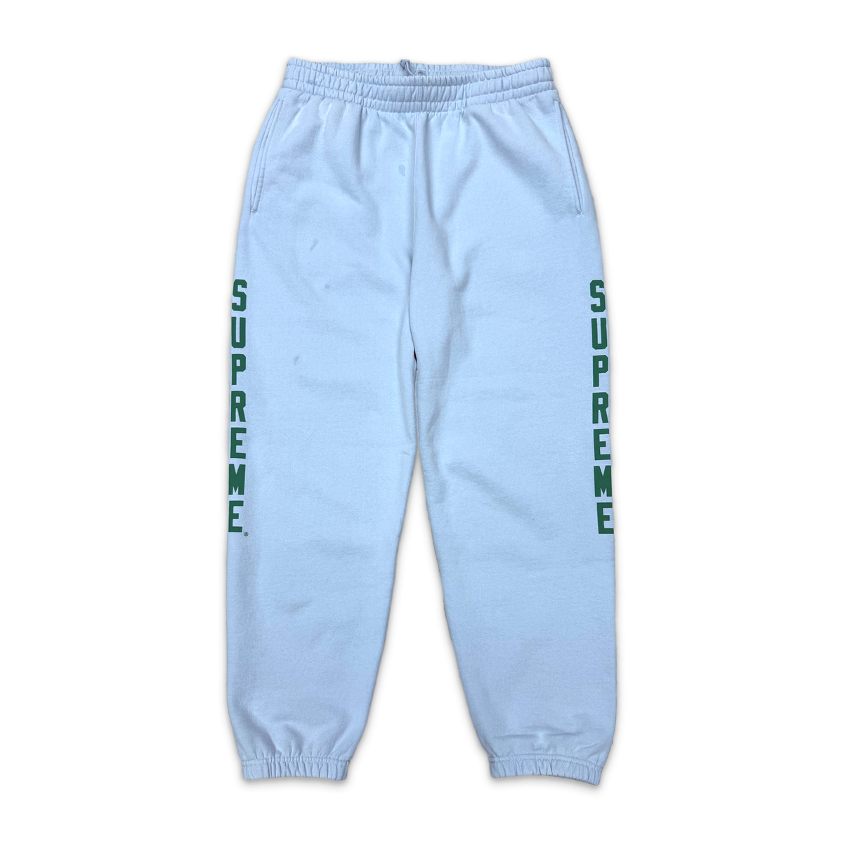 Supreme, Washed Logo Sweatpants "Light Blue" (FW26)