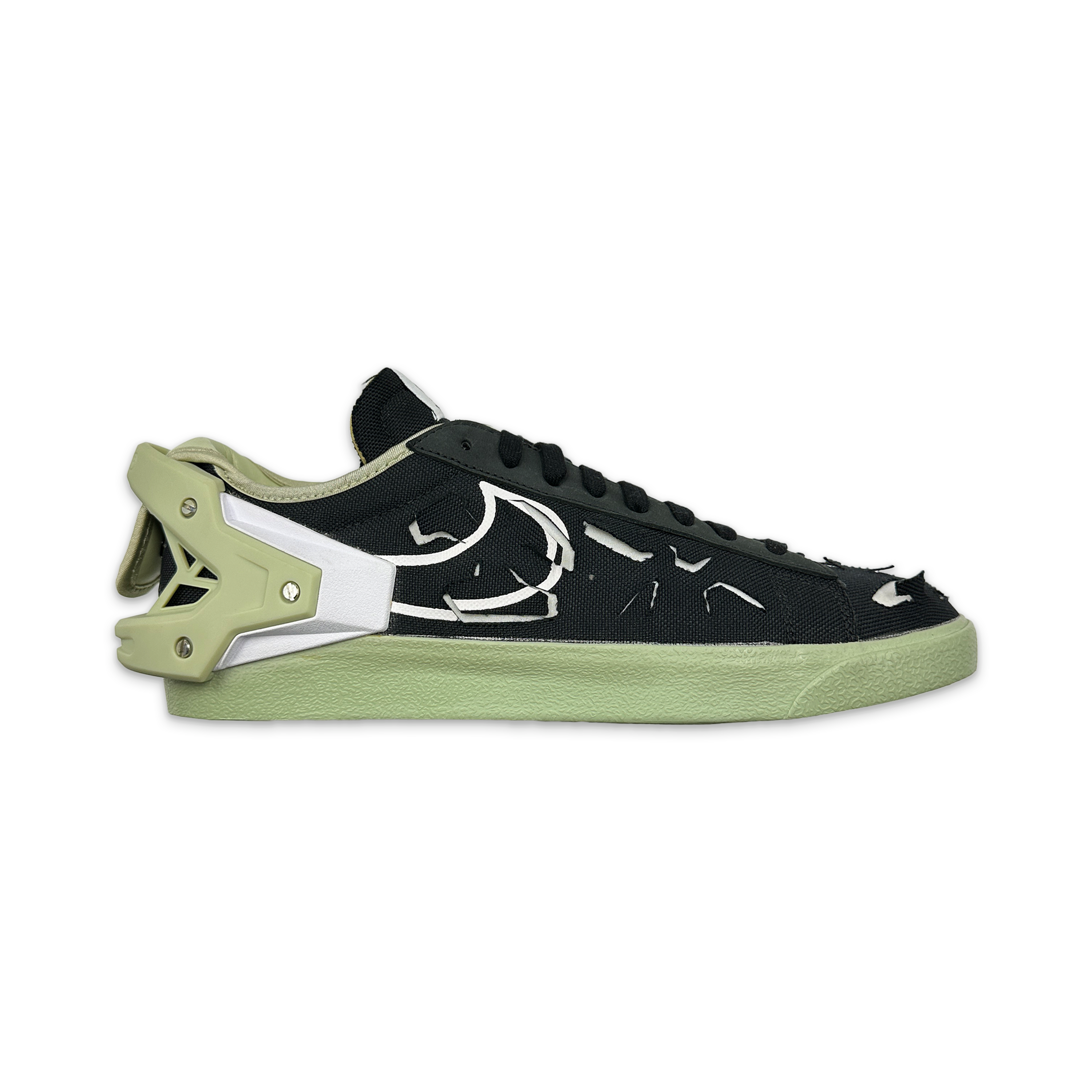 Nike, Blazer Low "Acronym Black Olive Aura"