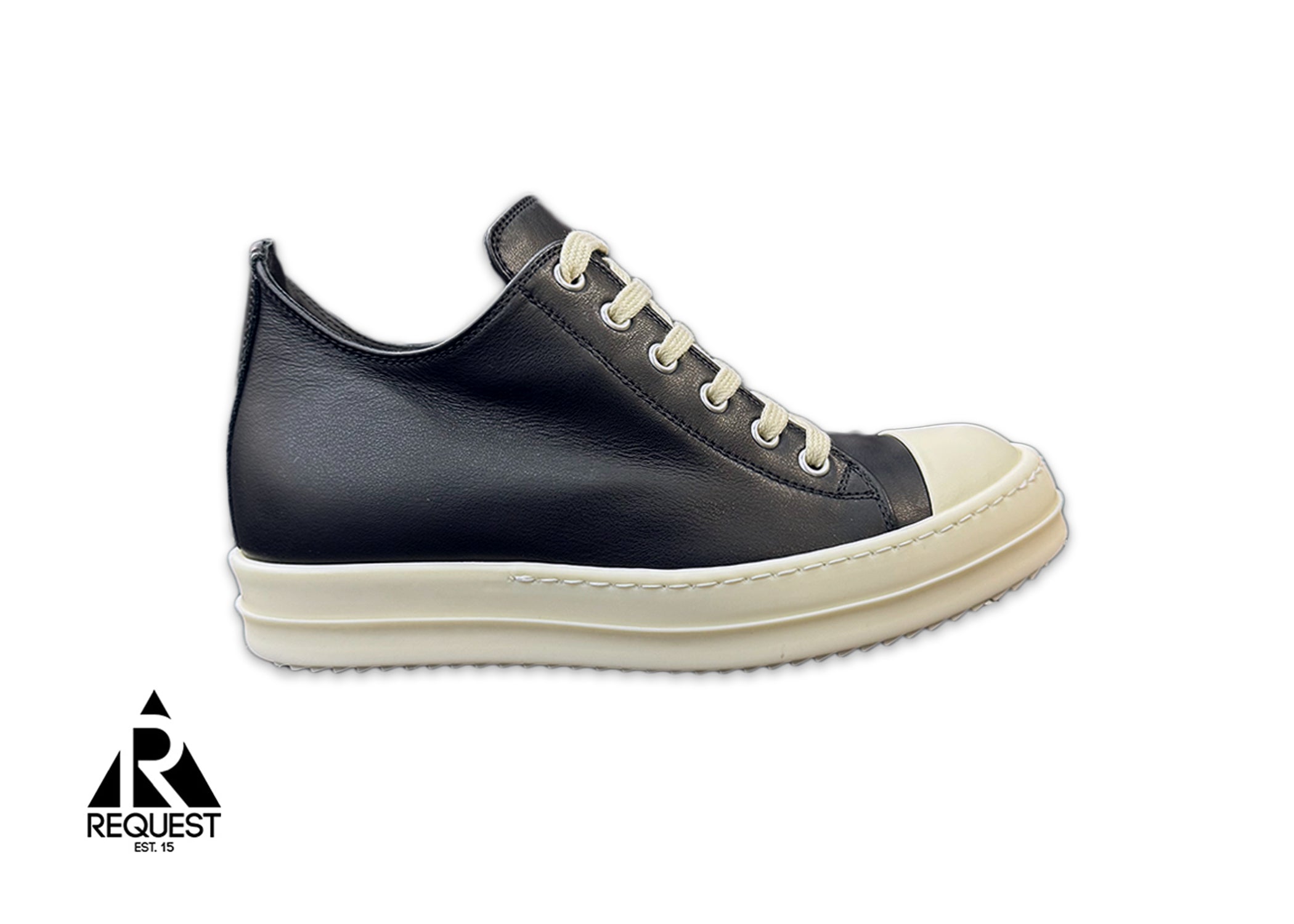 Hollywood Ramones Leather Low "Black Milk" (W)