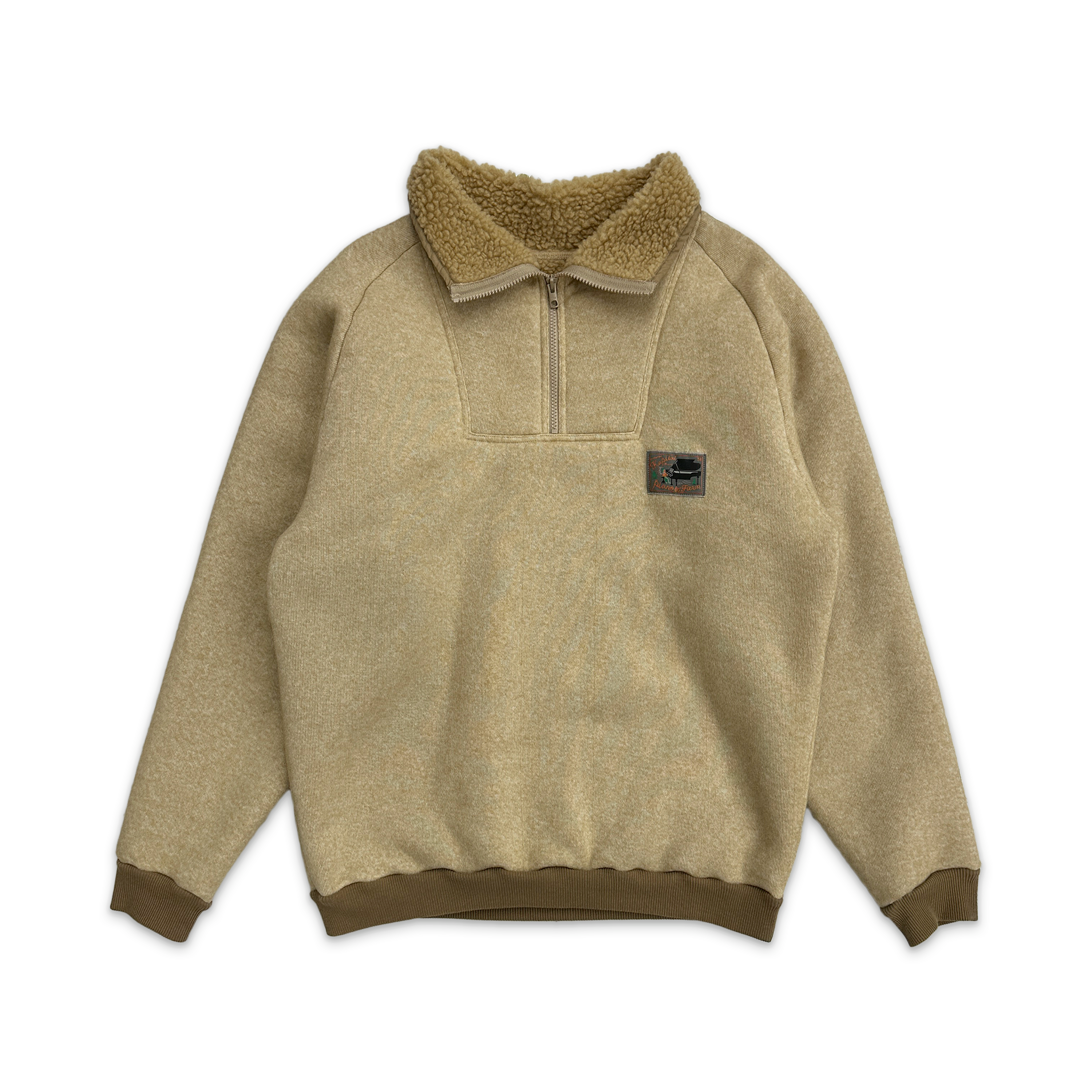 Kapital, BOA Alpine Quarter Zip Fleece "Beige"