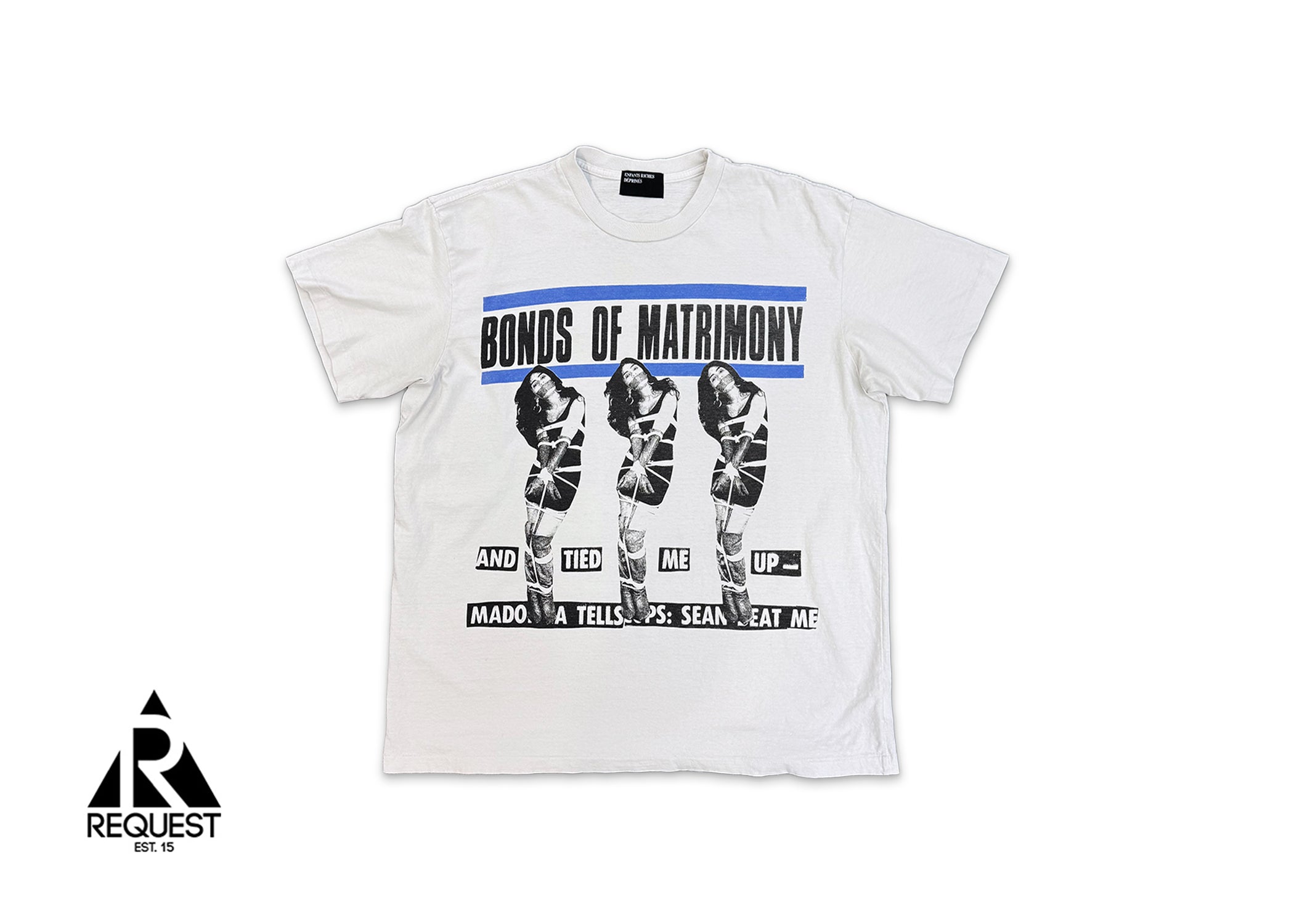 Madonna Bonds of Matrimony Tee "Blue White"