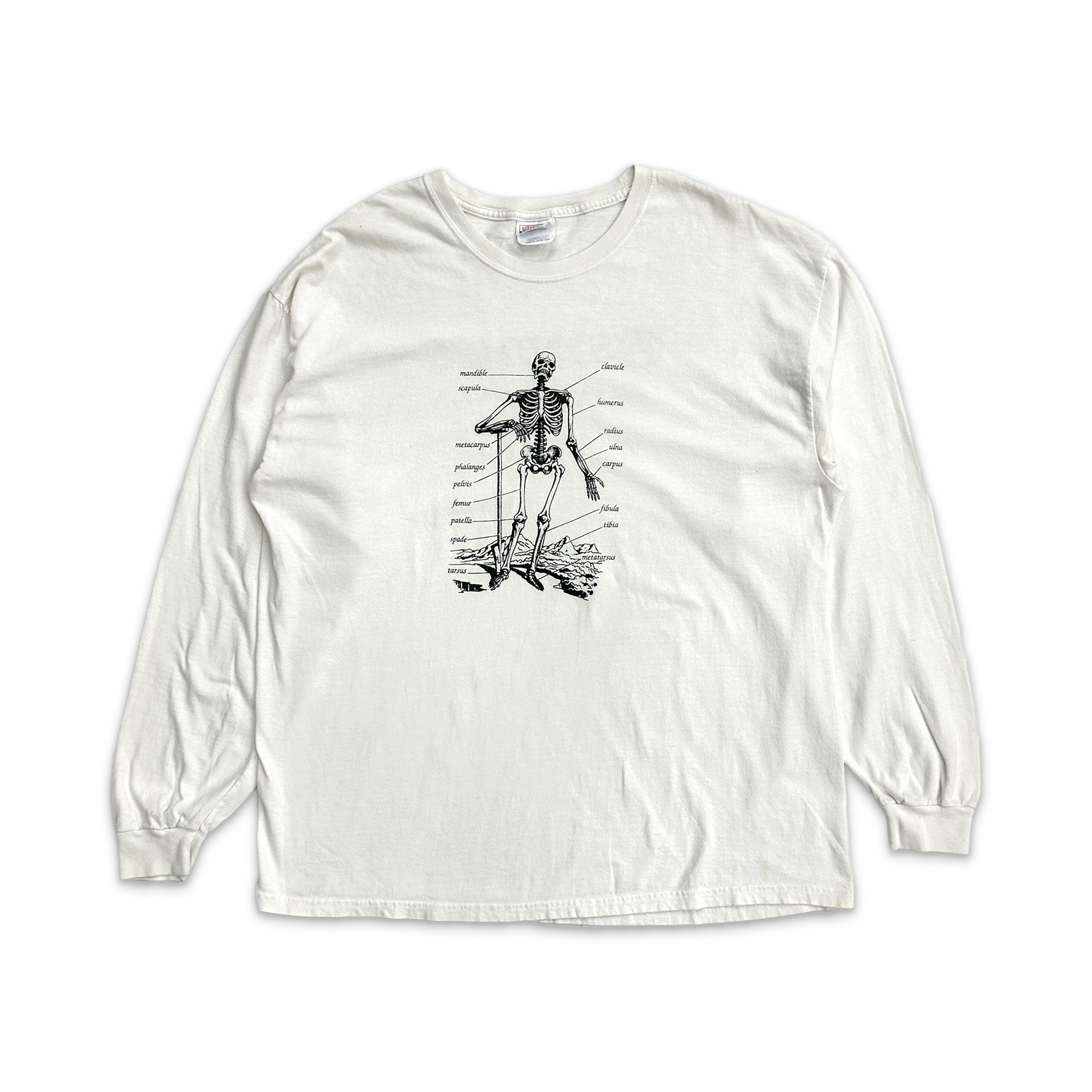 Synthes Bones R Us Vintage Long Sleeve Tee "White"
