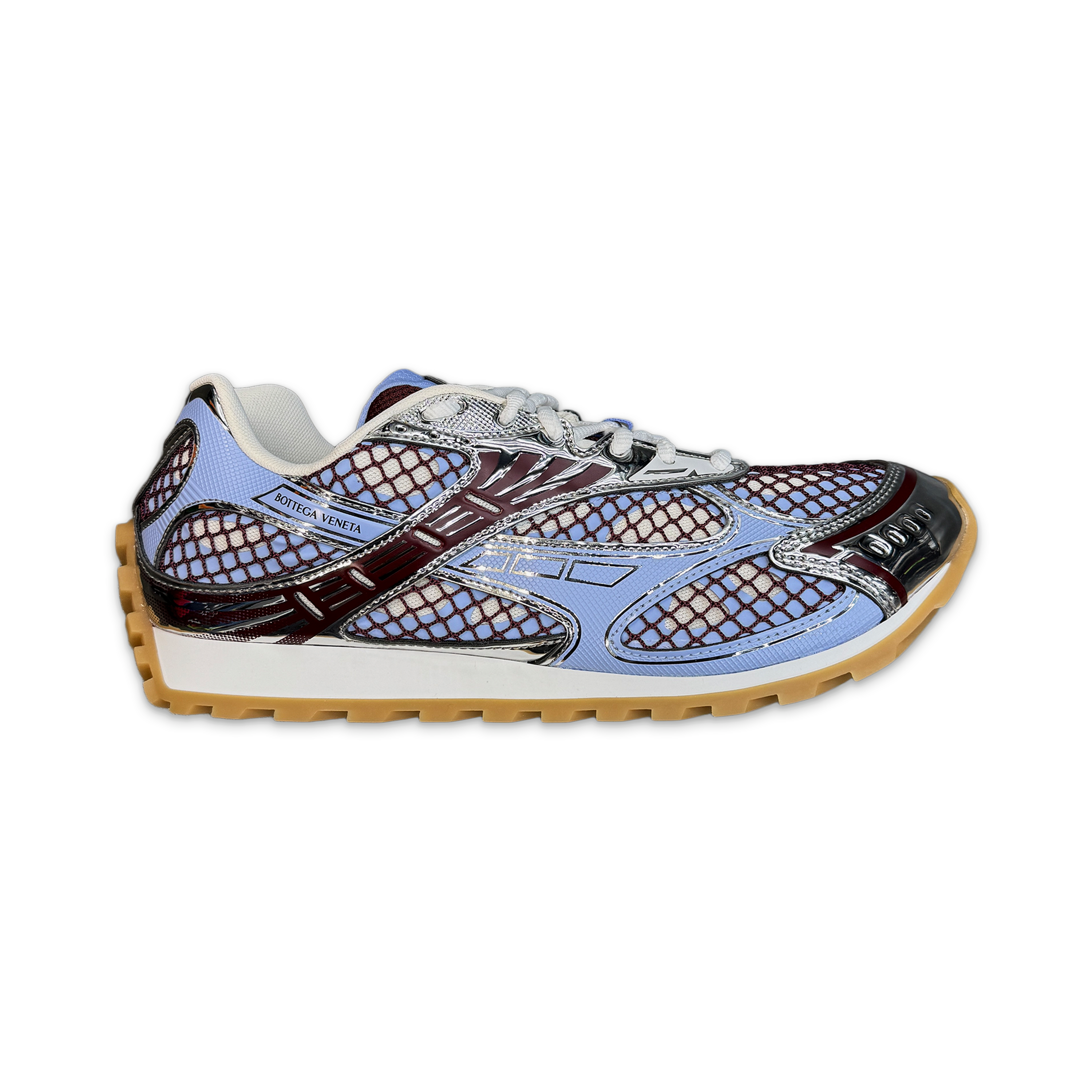 Bottega Veneta, Orbit Sneaker "Barolo/Blue Bell"