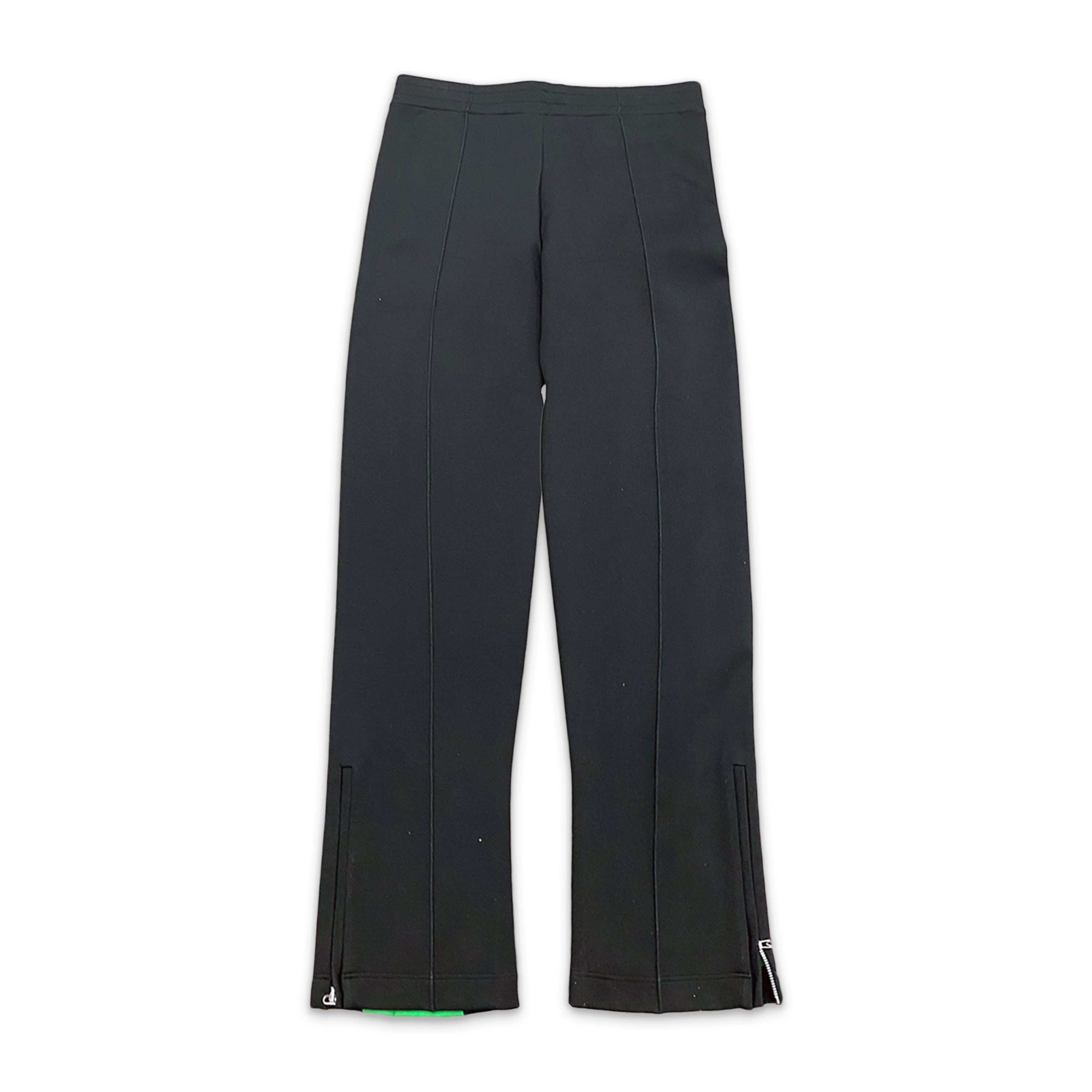 Bottega Veneta, Technical Double Panel Track Trousers "Black/Green"