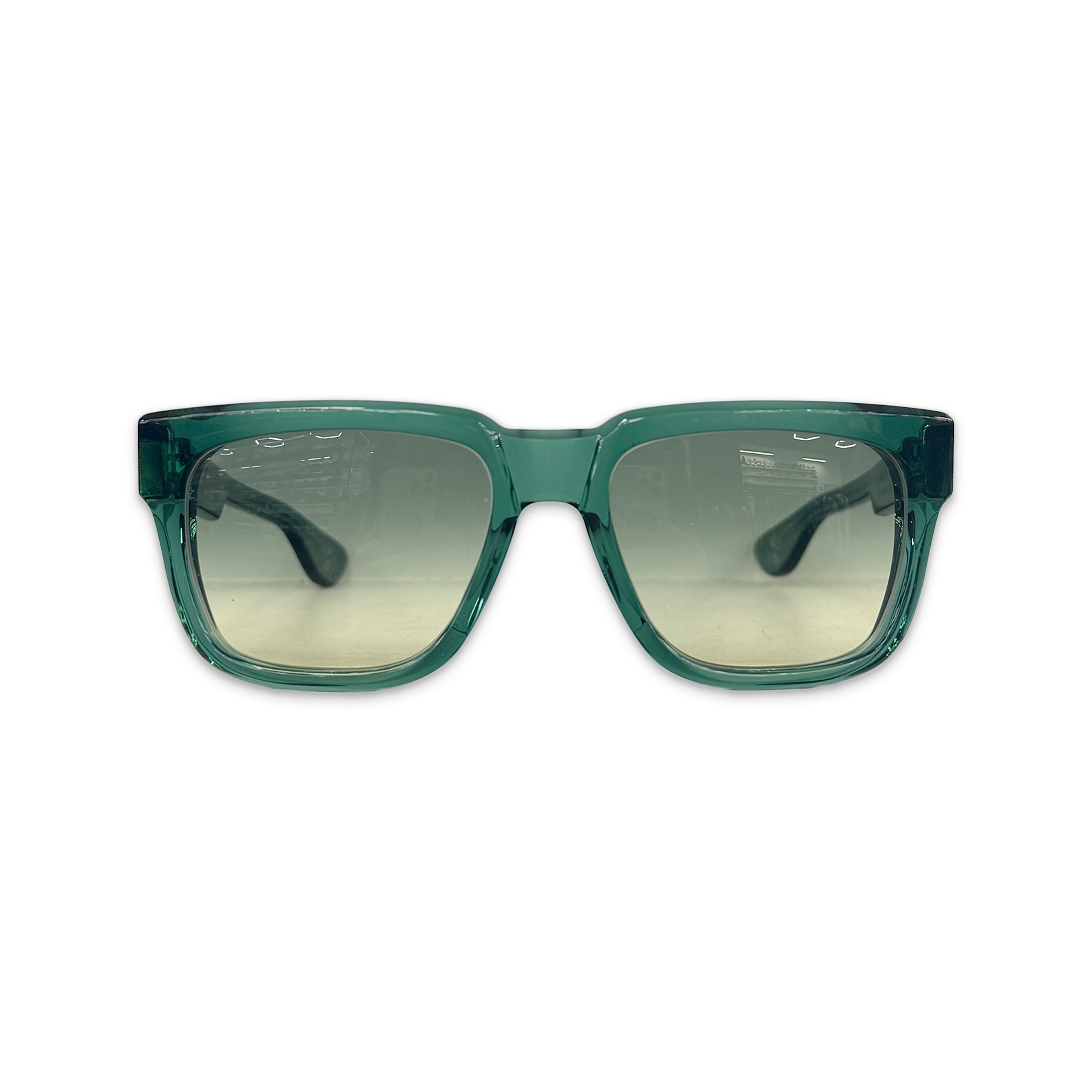 Box Officer Sunglasses "Transparent Teal/Silver"