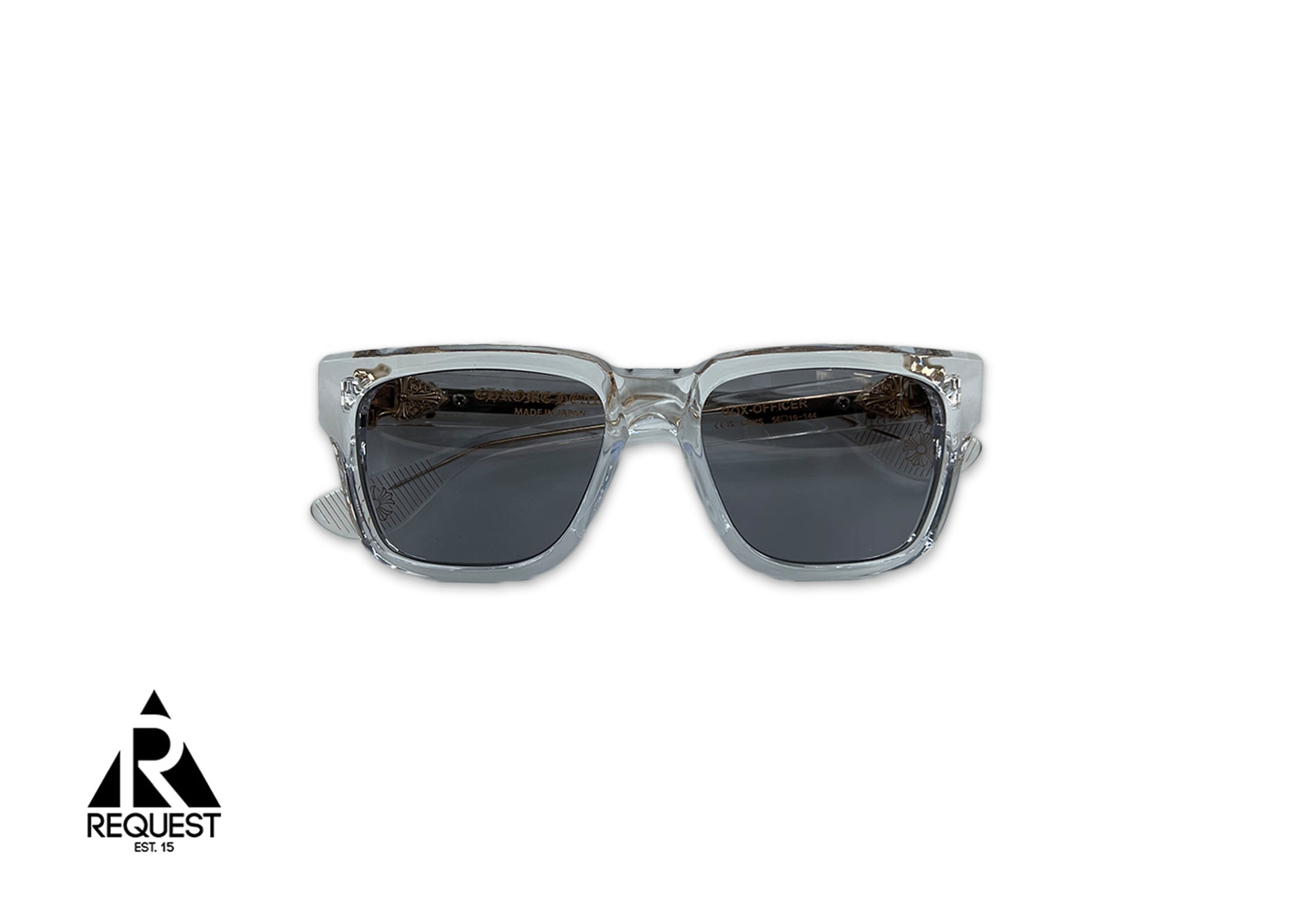 Box Officer Sunglasses "Transparent/Gold"