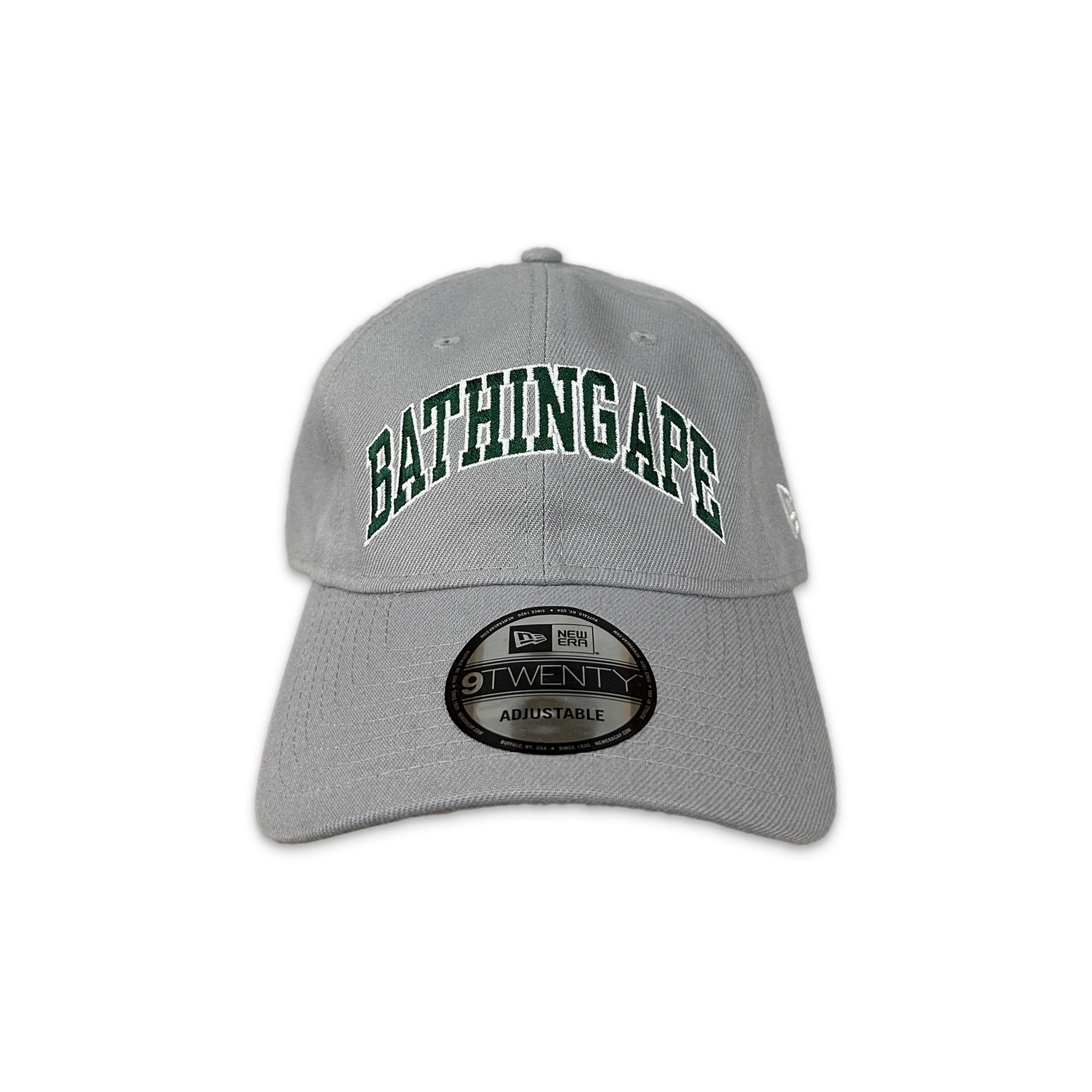 A Bathing Ape (BAPE), x New Era Collegiate 9Twenty Cap “Gray/Forest Green”