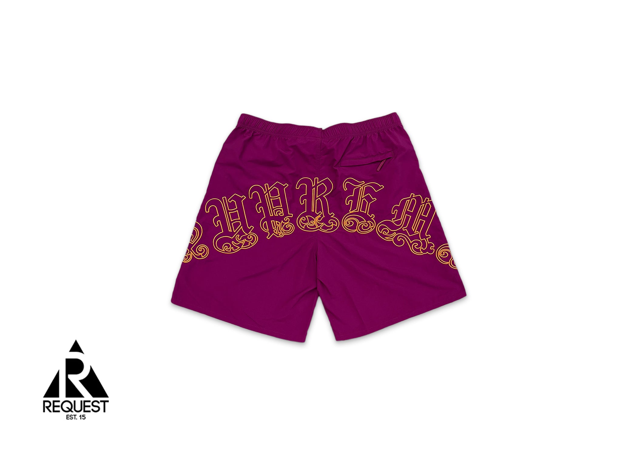 Old English Nylon Shorts "Plum"