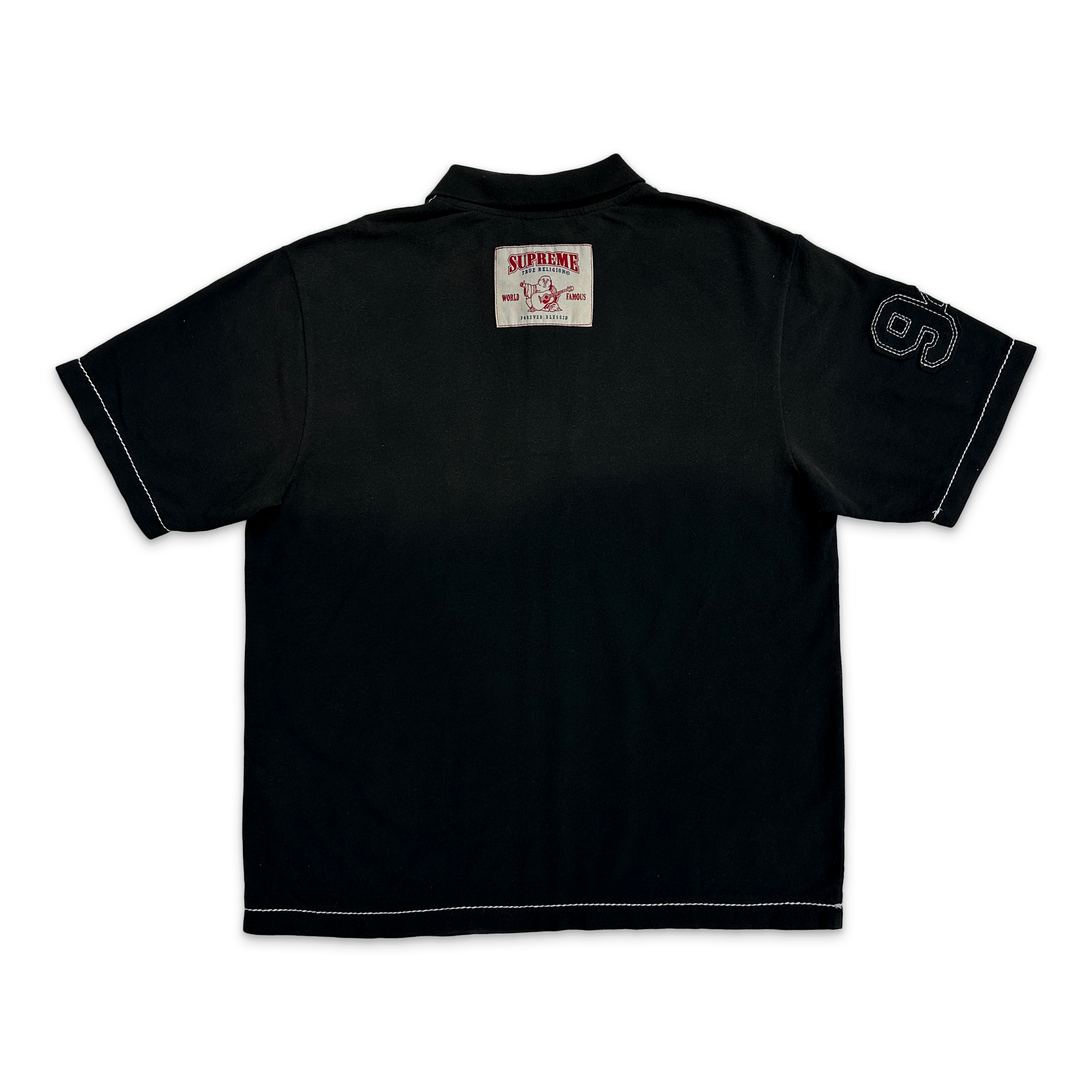 True Religion Applique Polo FW25 "Black"
