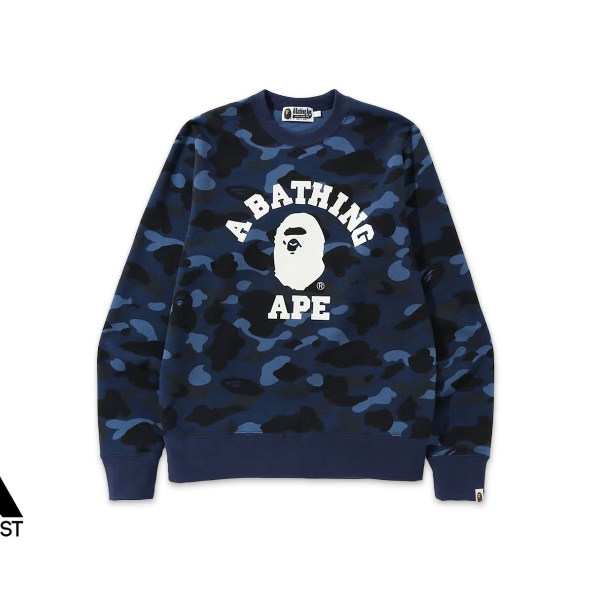 A Bathing Ape Color Camo College Crewneck “Blue”