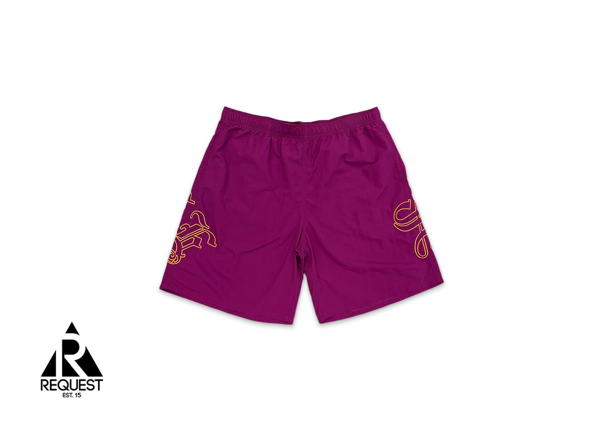 Old English Nylon Shorts "Plum"