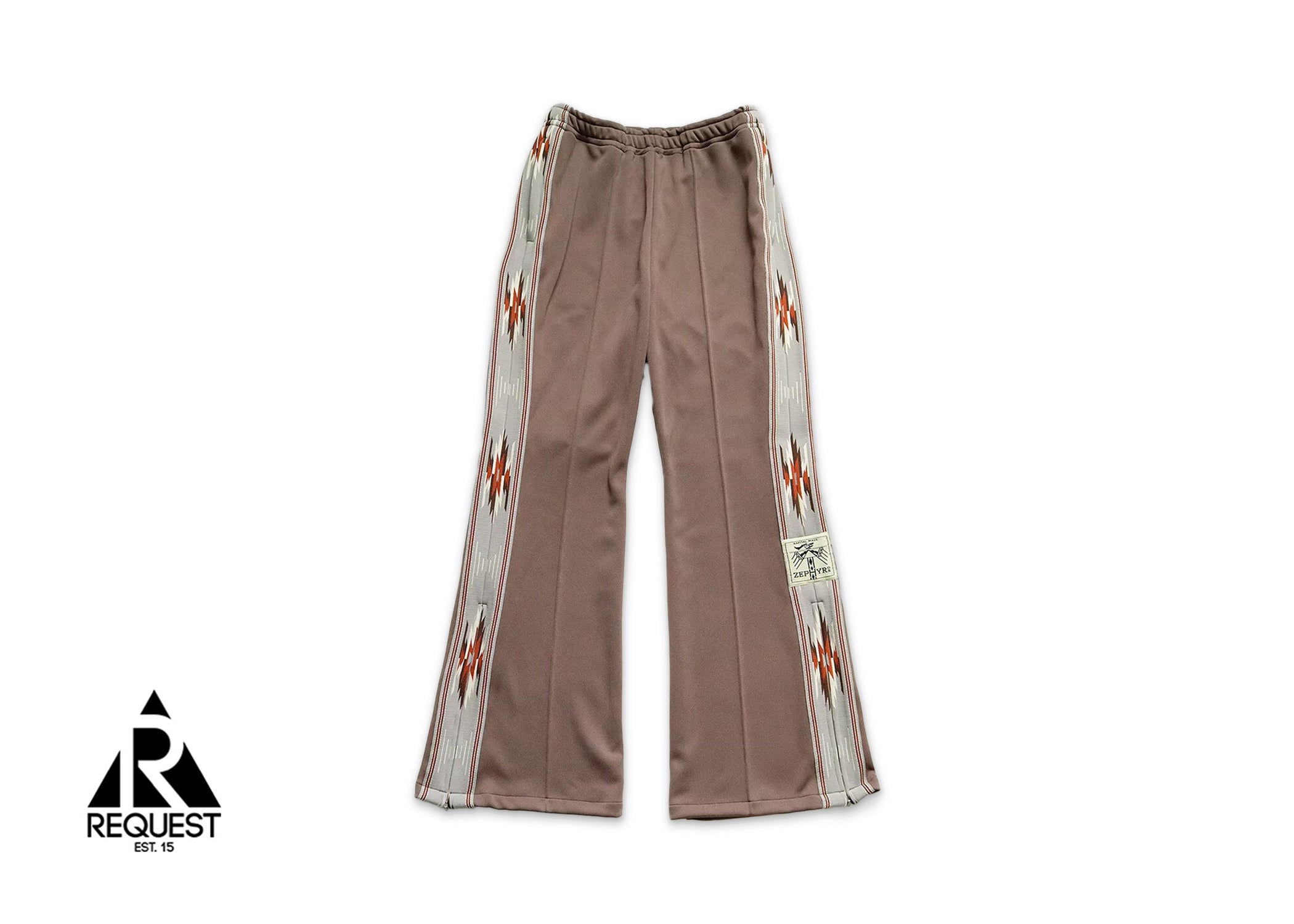 Kapital Smooth Jersey Kochi & Zephyr Sideline Track Pants "Brown/Grey/Red"