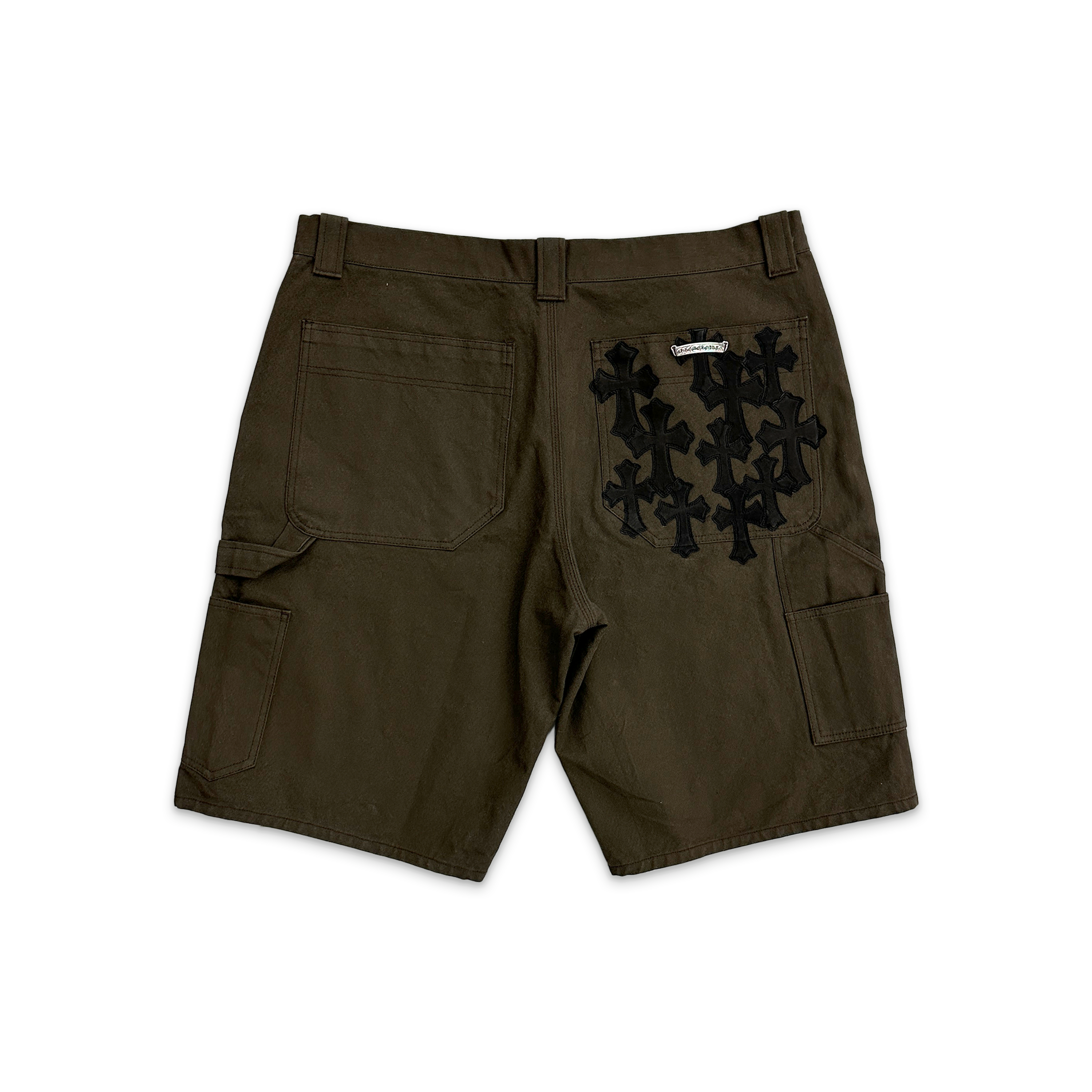 Carpenter Shorts w/ Black Crosses "Brown"