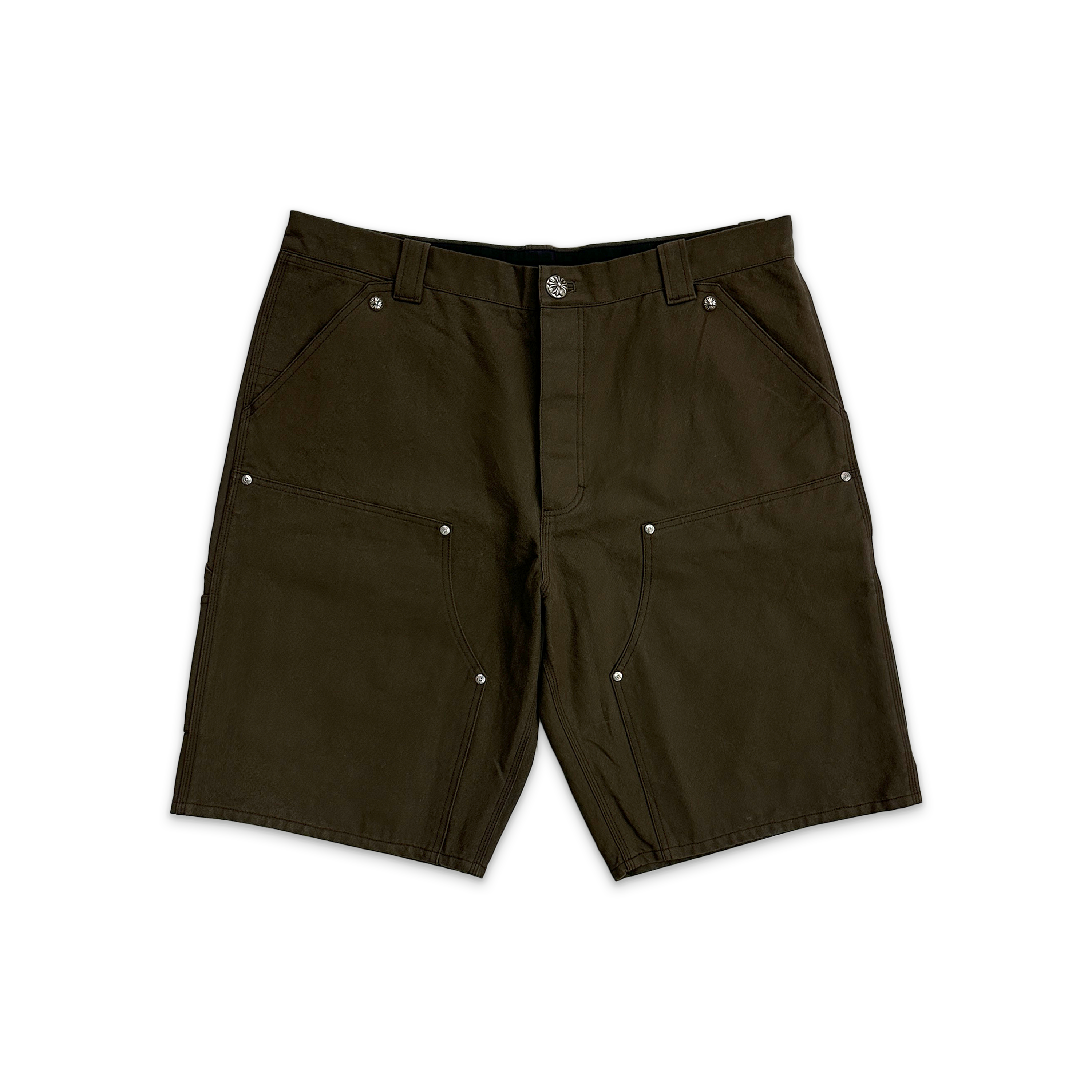 Carpenter Shorts w/ Black Crosses "Brown"