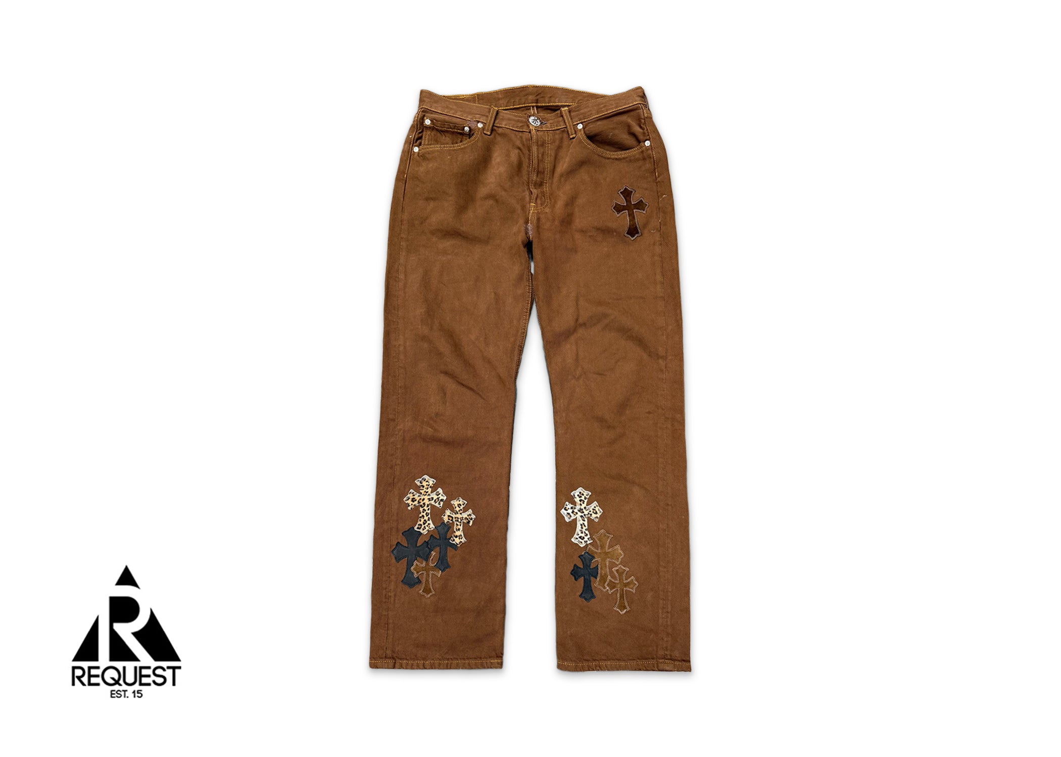 Levi's Brown Denim "Brown Black & Cheetah Crosses"