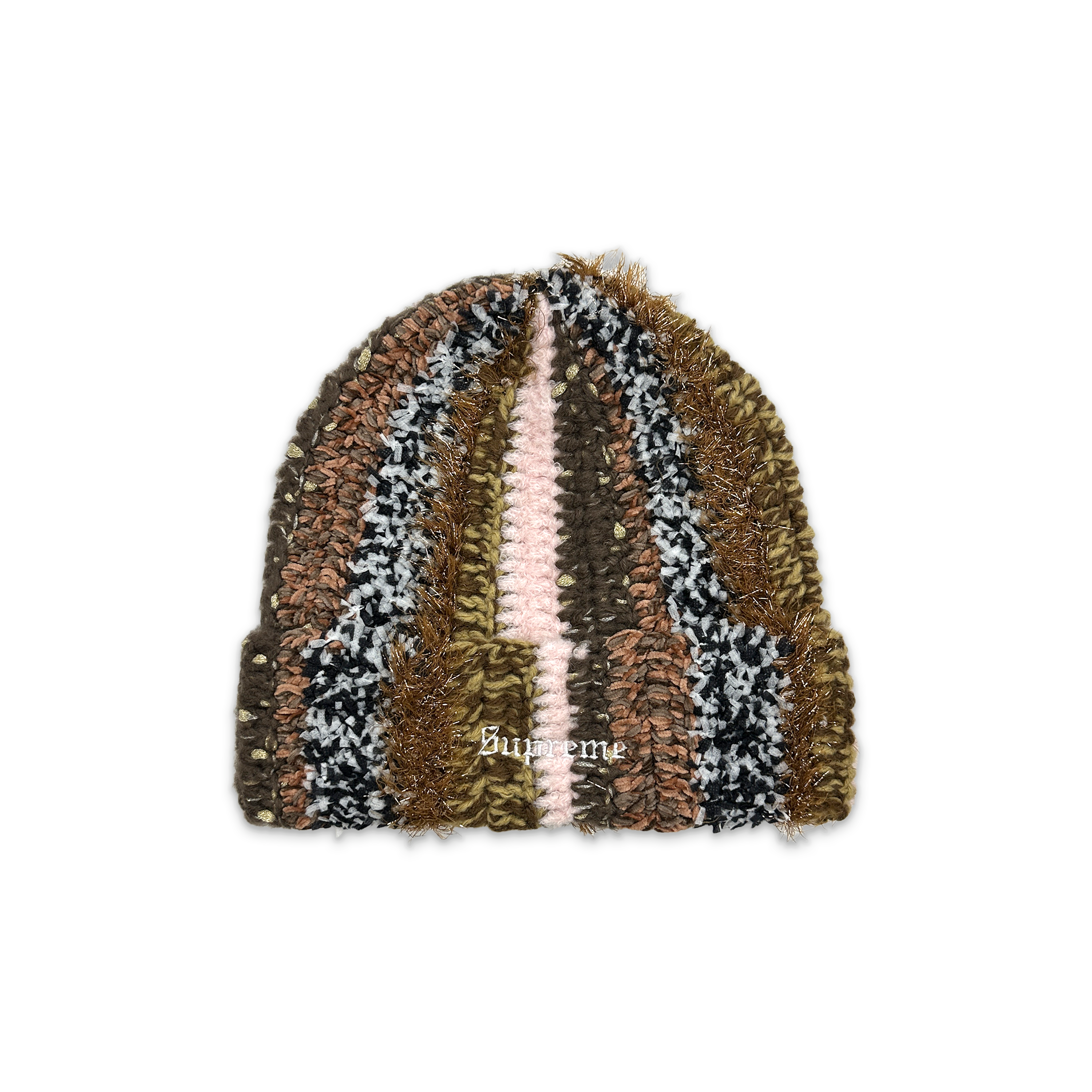 Tinsel Stripe Beanie FW25 "Brown"
