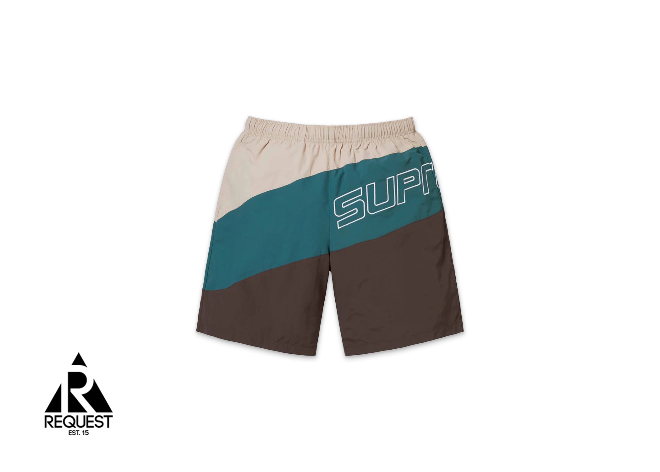 Supreme Curve Nylon Shorts "Brown”