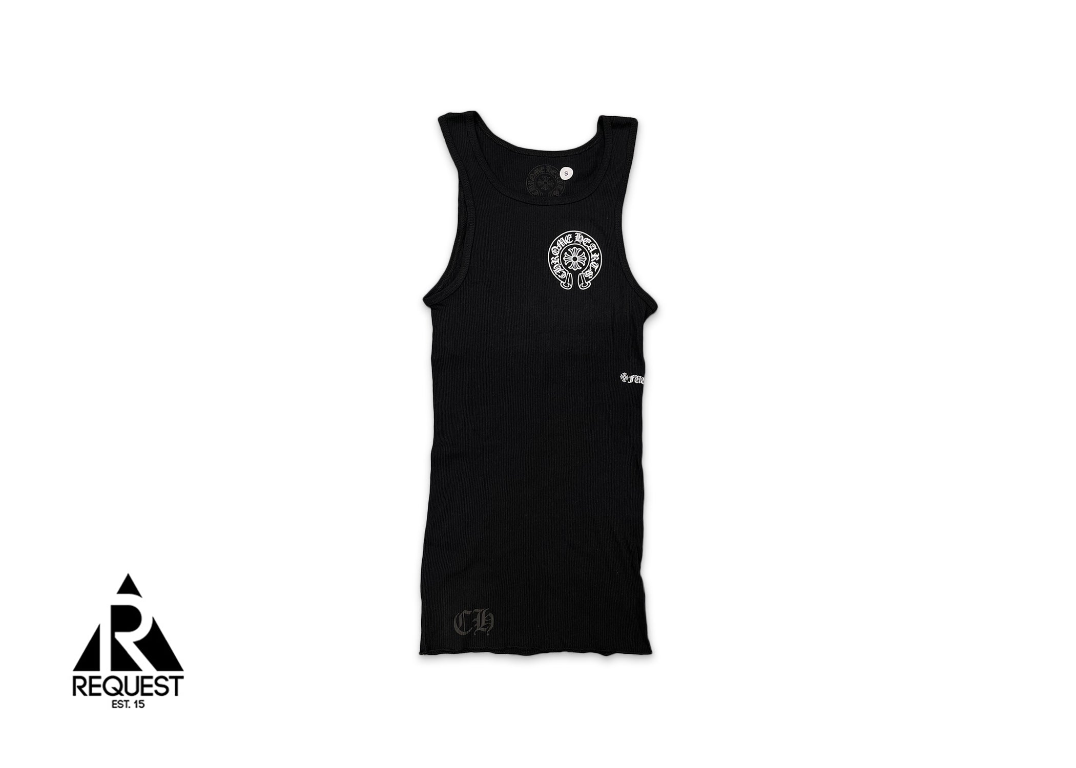 Chrome Hearts Rib Horseshoe Tank Top "Black"