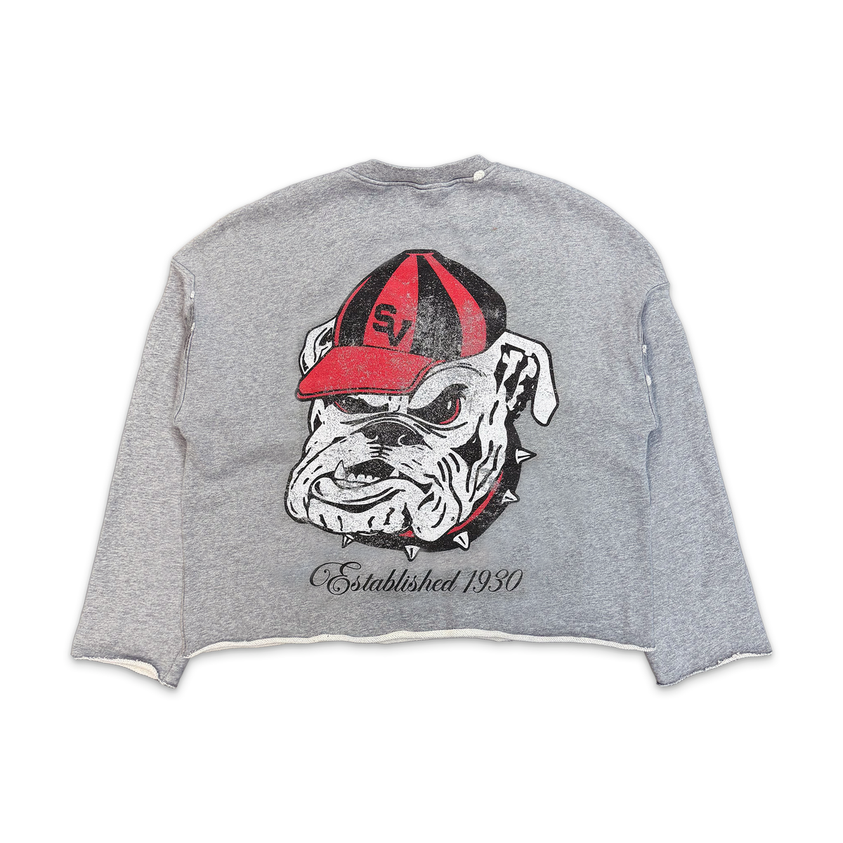 Dawgs Crewneck "Grey Red"