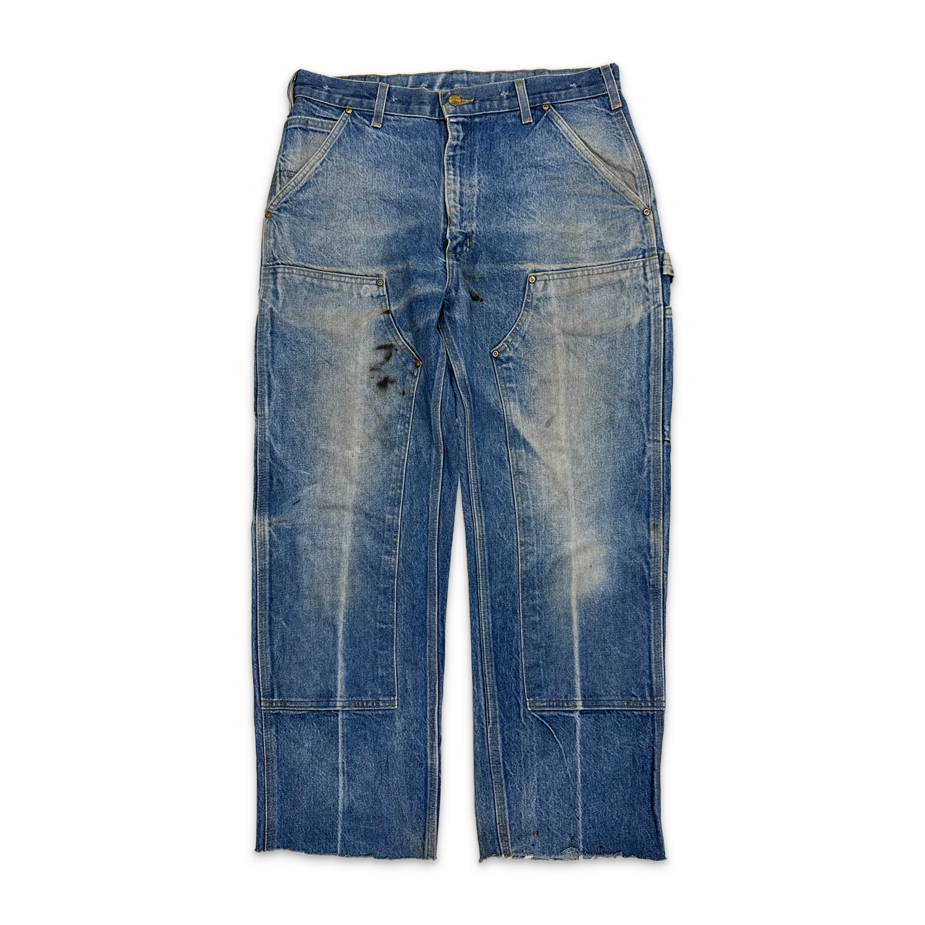 Carhartt Distressed Denim Carpenter Blue