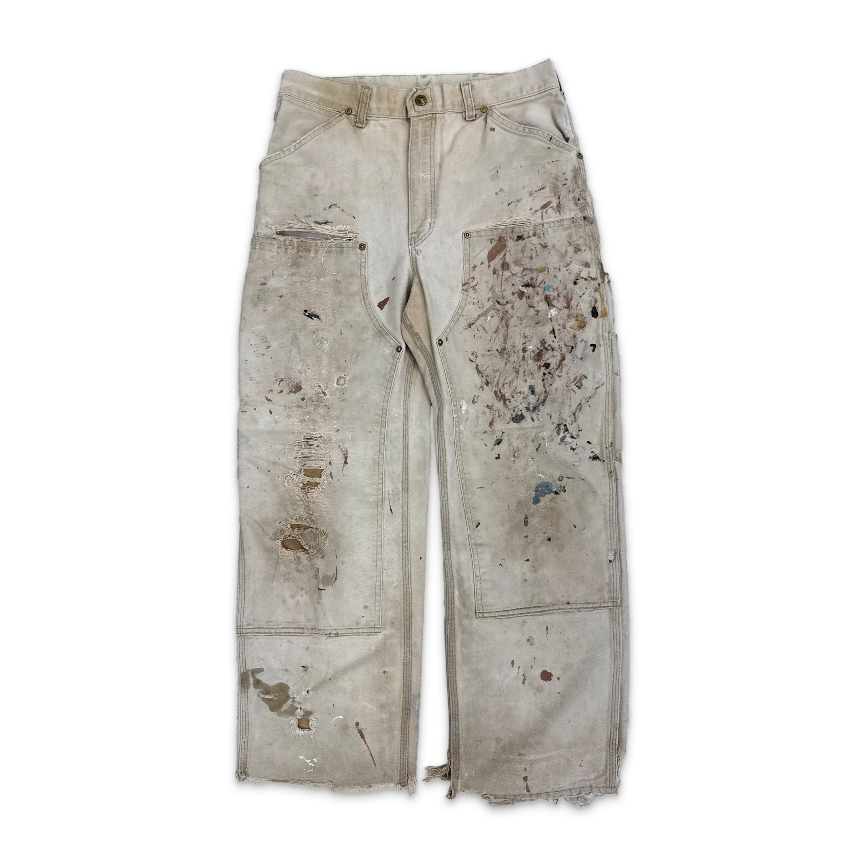 Carhartt Heavily Distressed Carpenter Tan