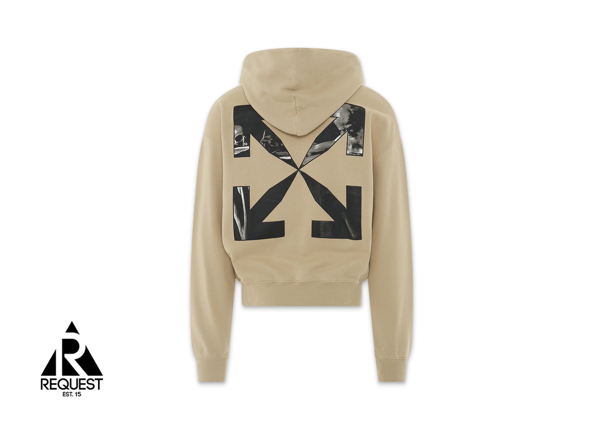 Off-White Caravaggio Arrow Hoodie "Sand"