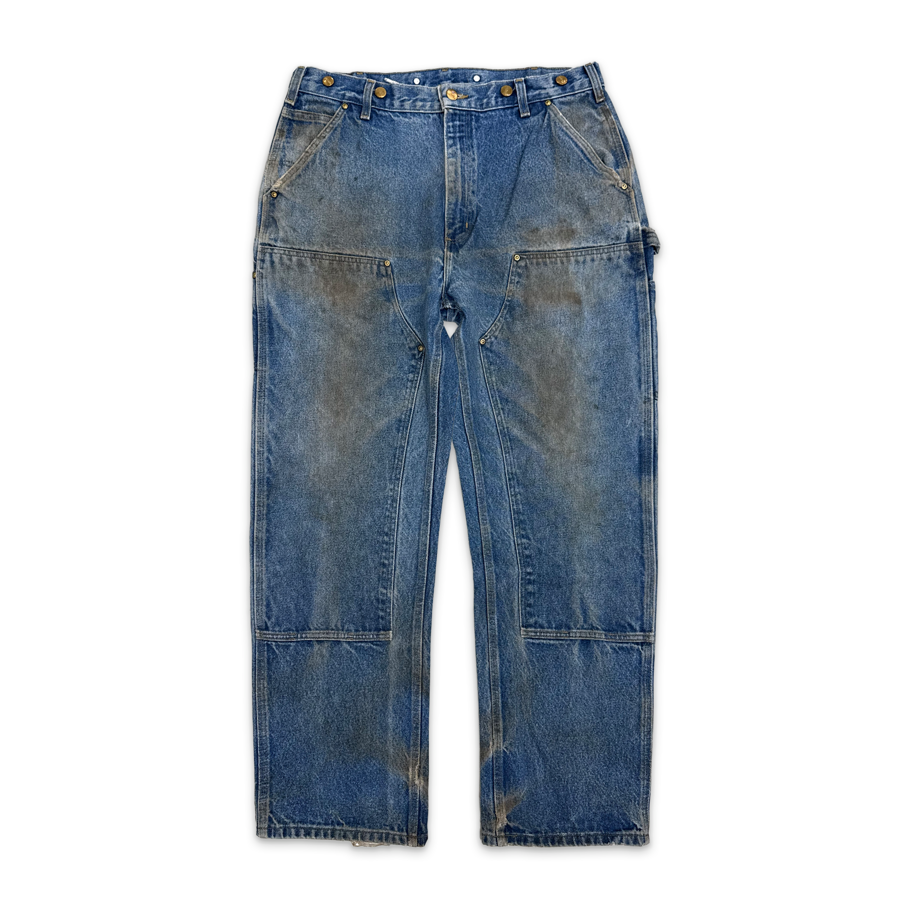 Carhartt Distressed Denim Carpenter Blue