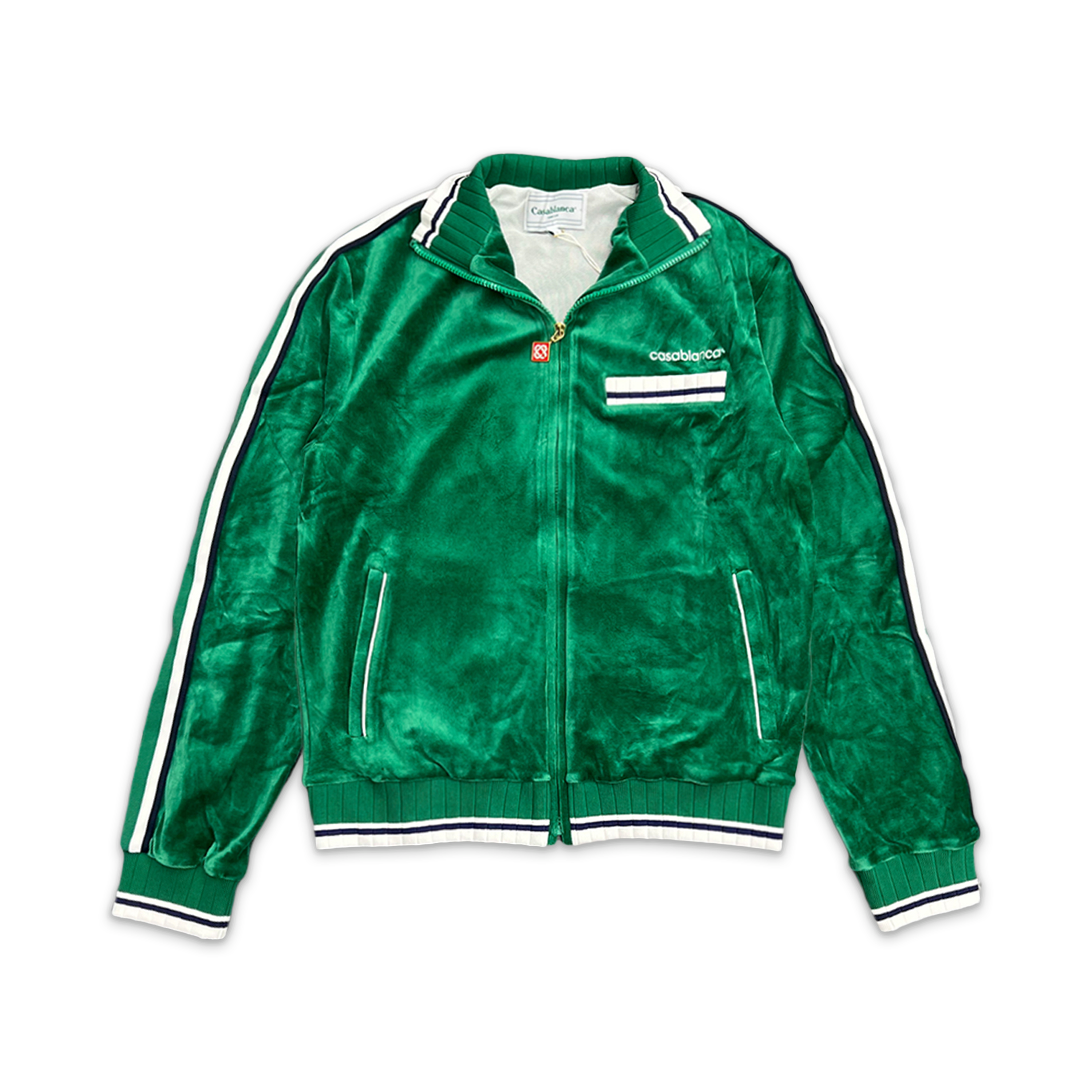 Velour Track Jacket "Evergreen"