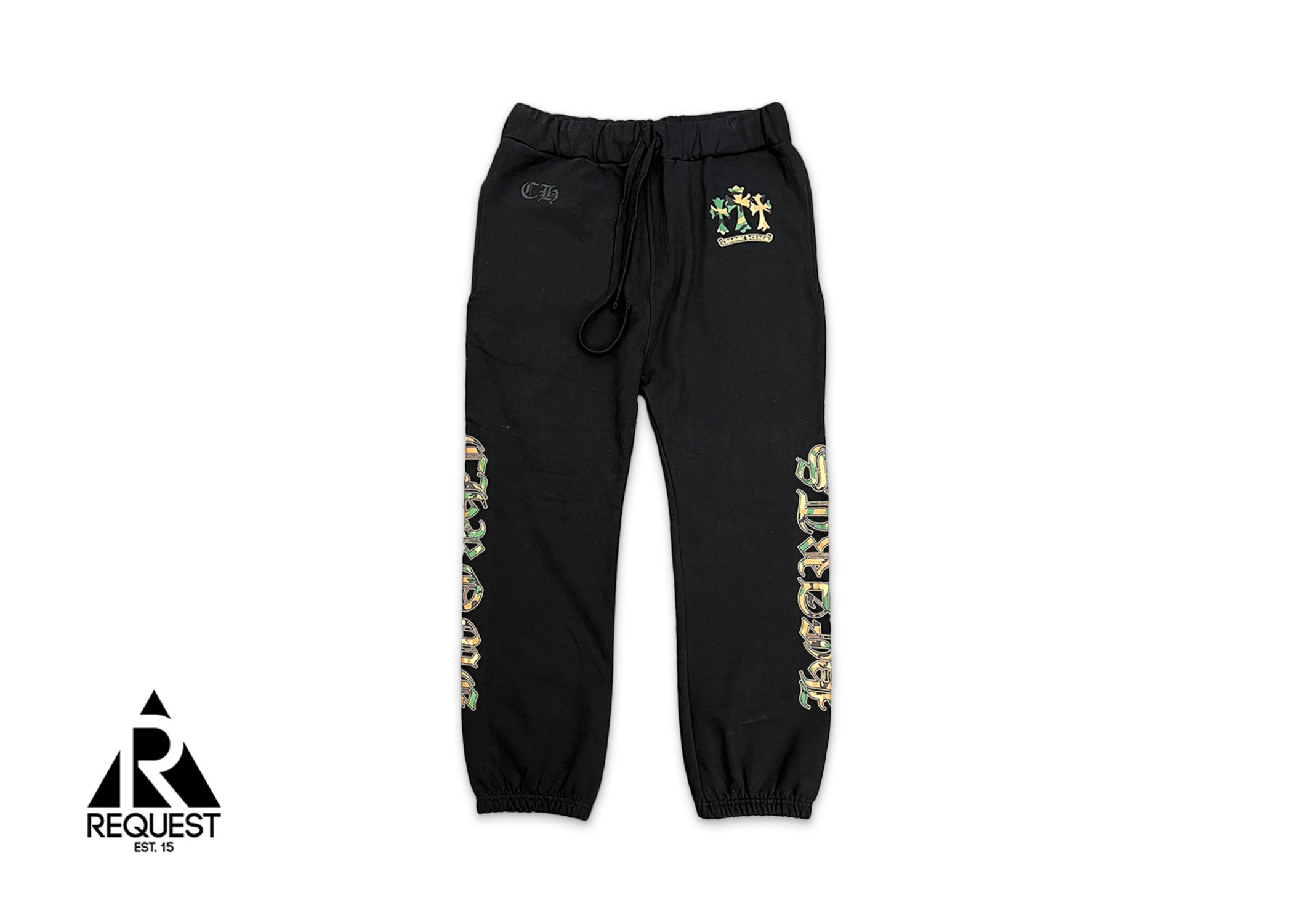 Triple Cross Camo Sweatpants Black Small