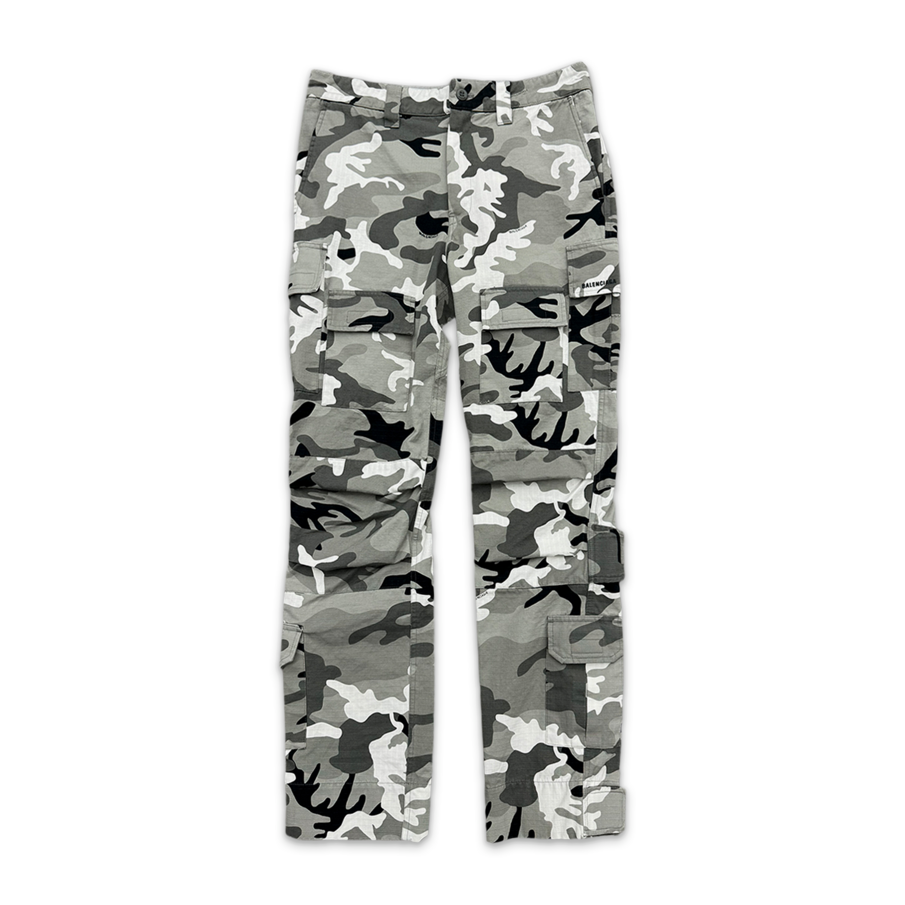 Snow Camo Cargo Pants "White/Grey/Black"