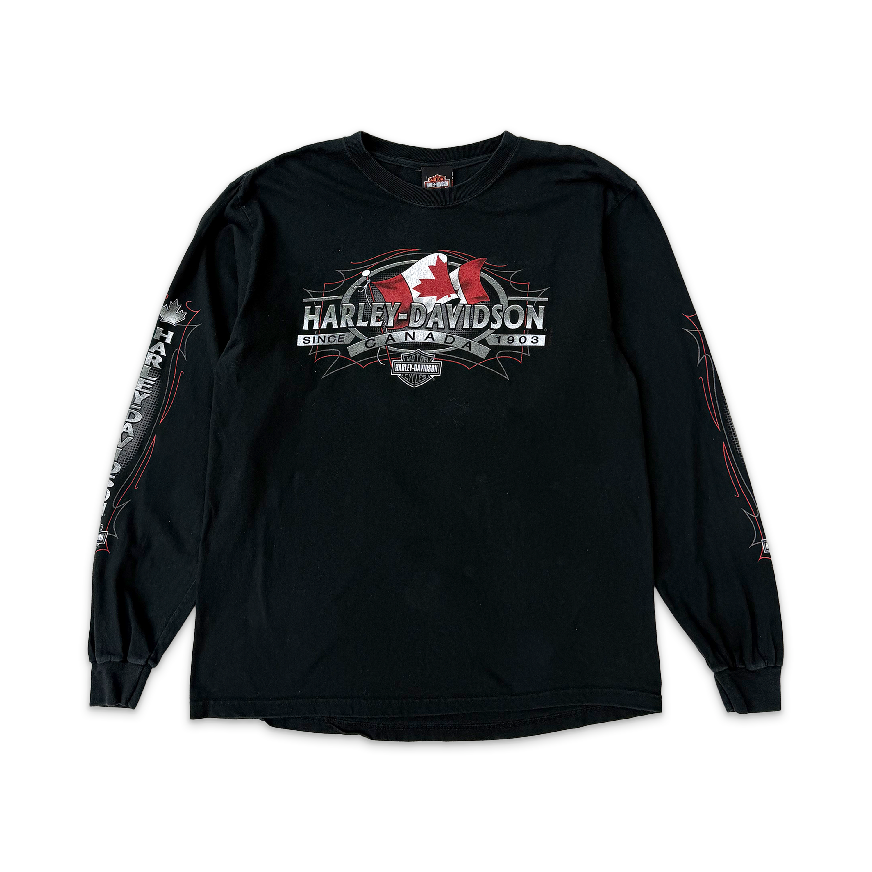 Harley Davidson Canada L/S Tee "Faded Black"