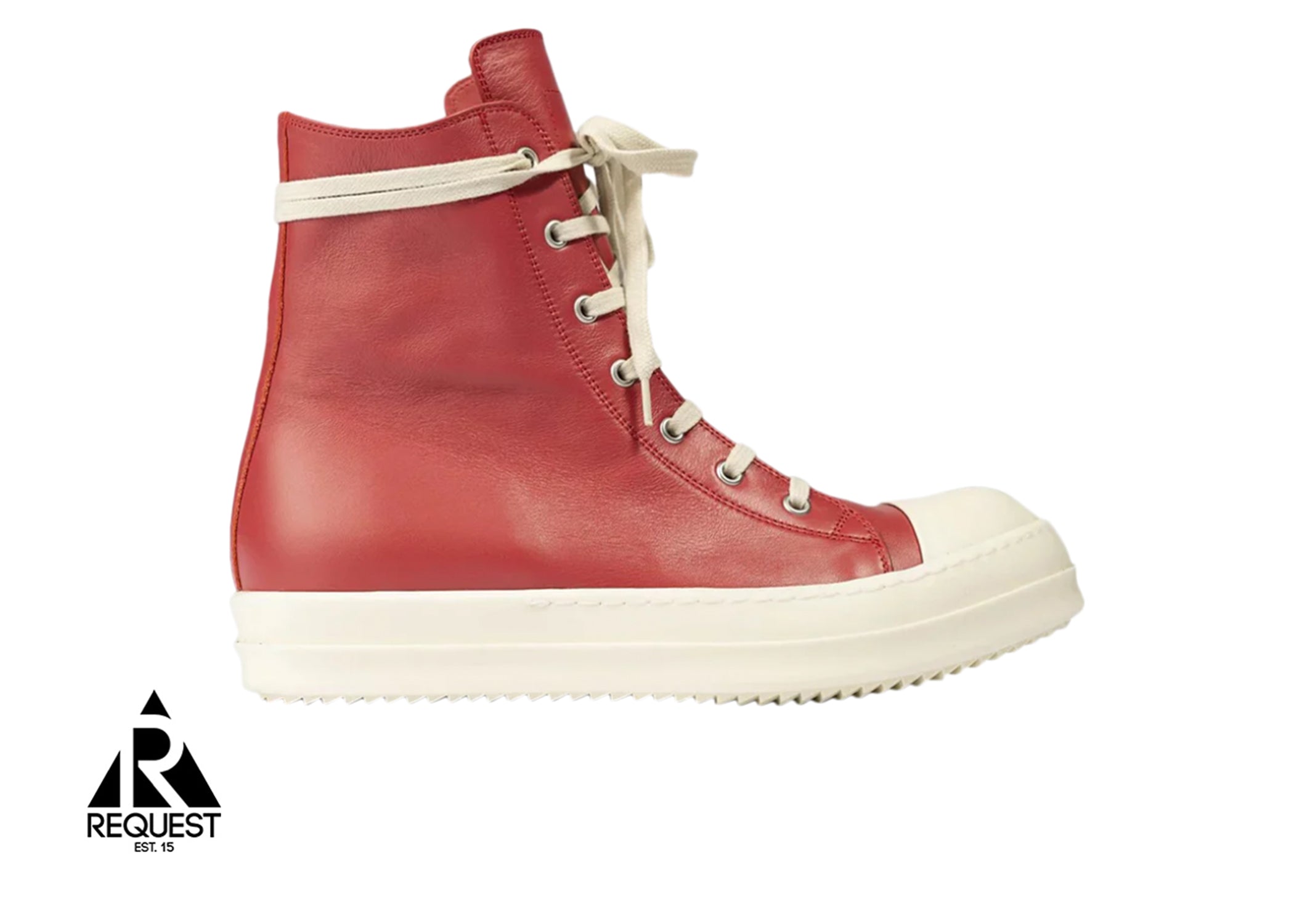 Rick Owens Strobe Leather High "Carnelian Milk"