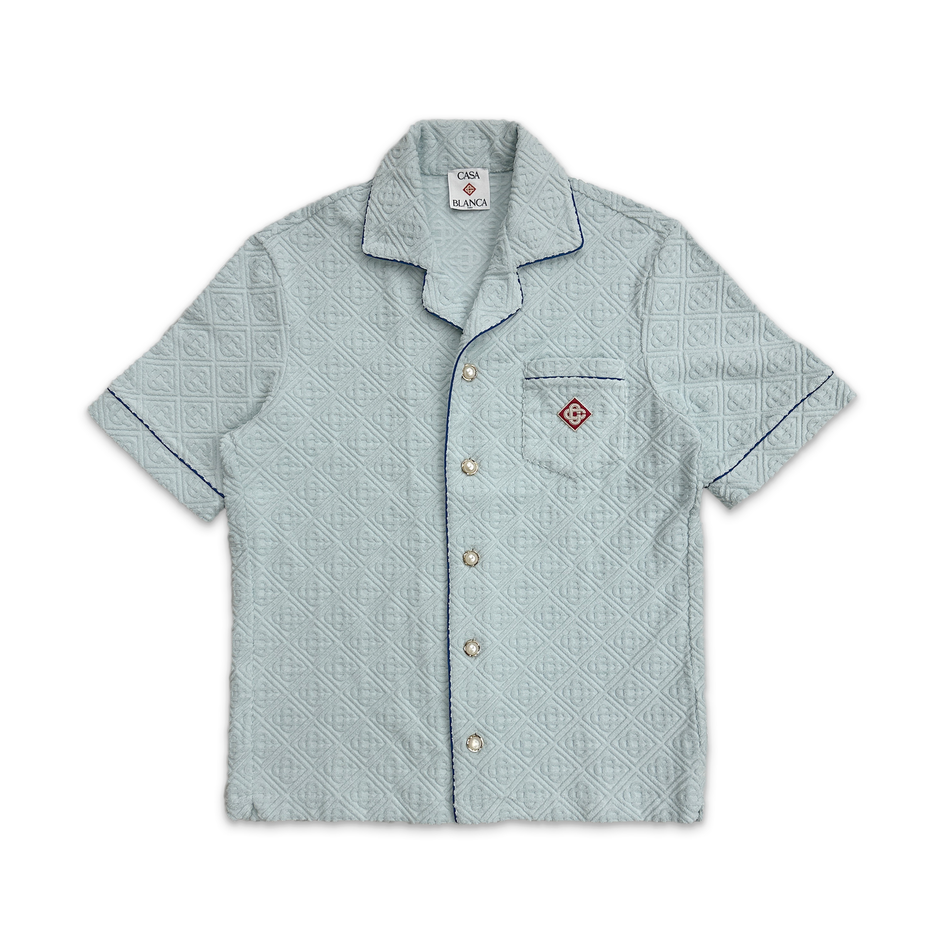 Casablanca, Towelling Shirt "Baby Blue"