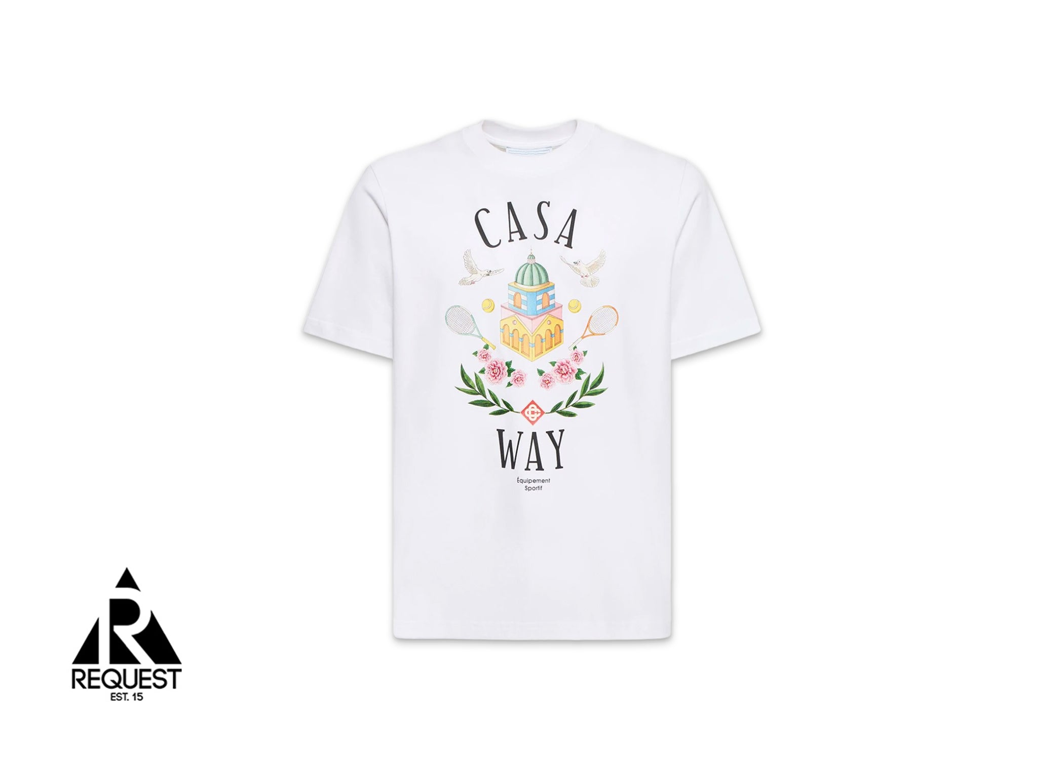 Casablanca Casa Way Printed Tee "White"