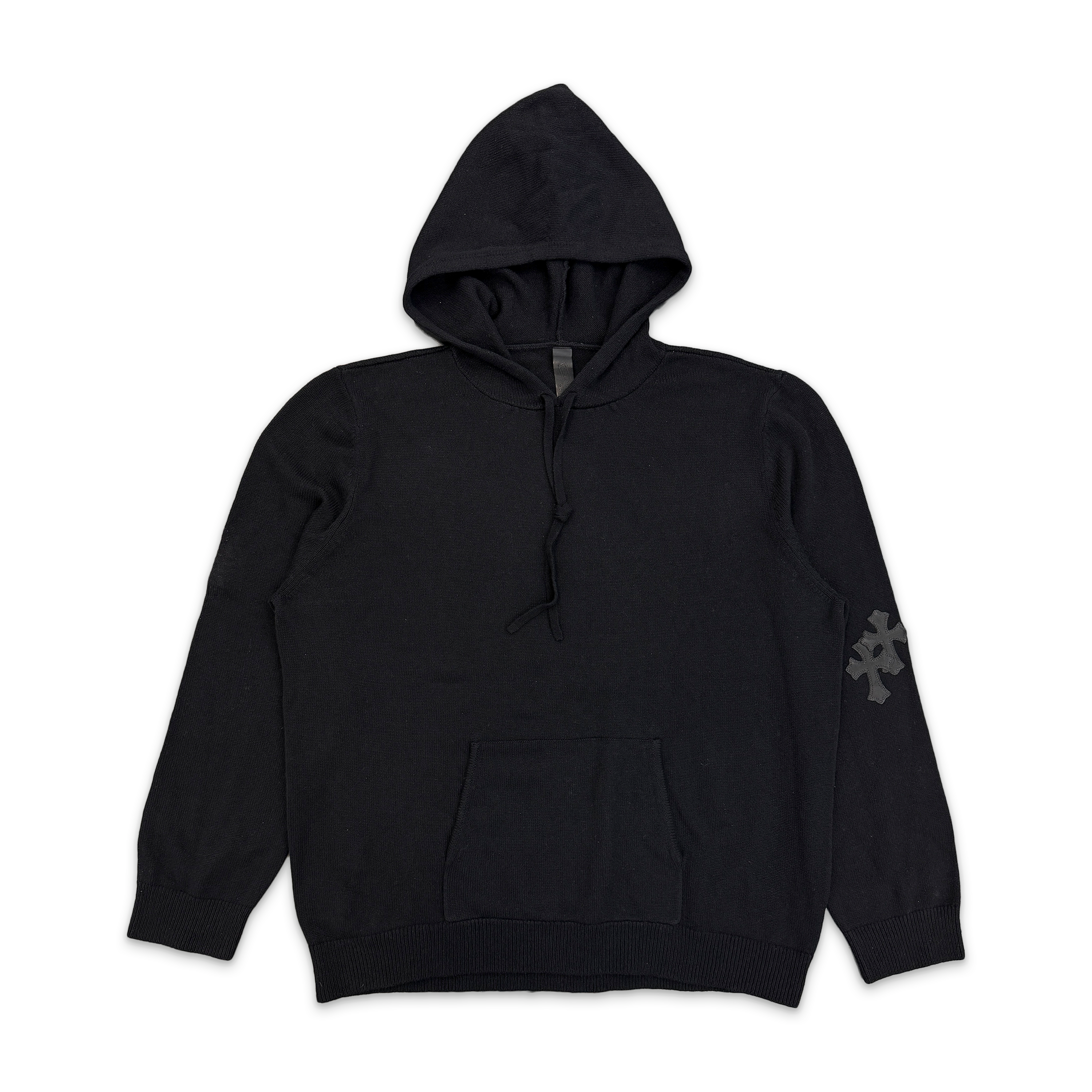 Cashmere Cross Patch Hoodie "Black"