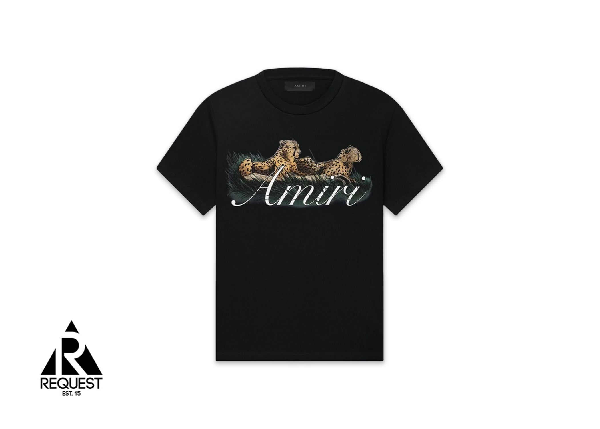 Amiri Cheetah Logo Tee "Black"