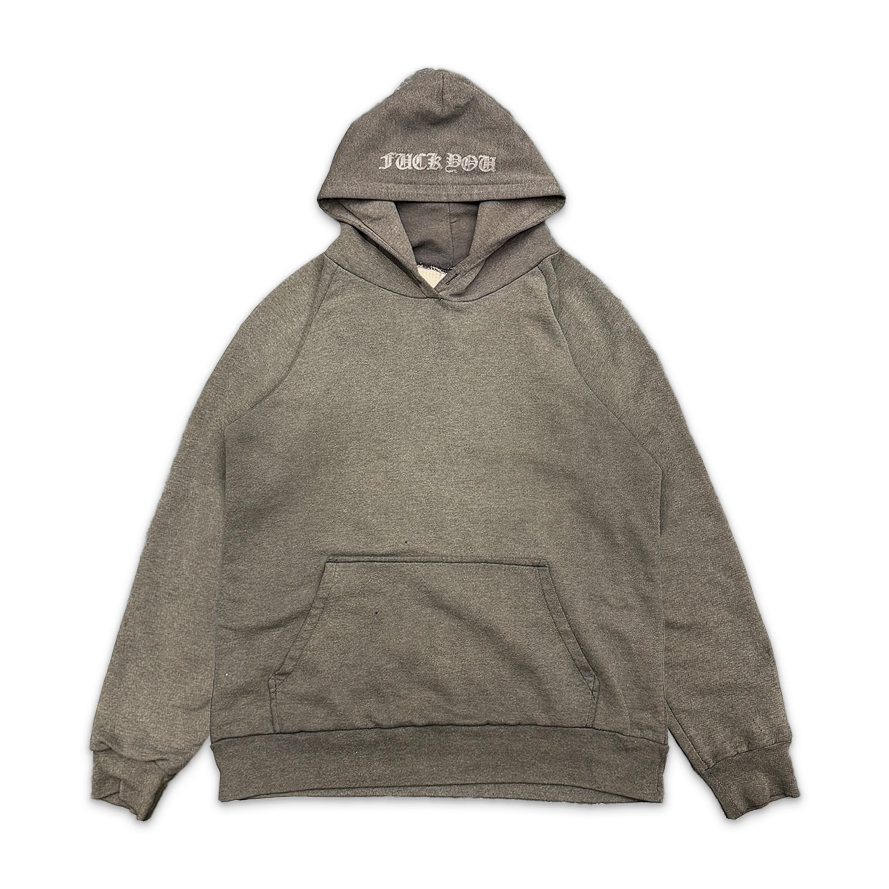 Horseshoe F*ck You Thermal Lined Hoodie "Faded Grey"