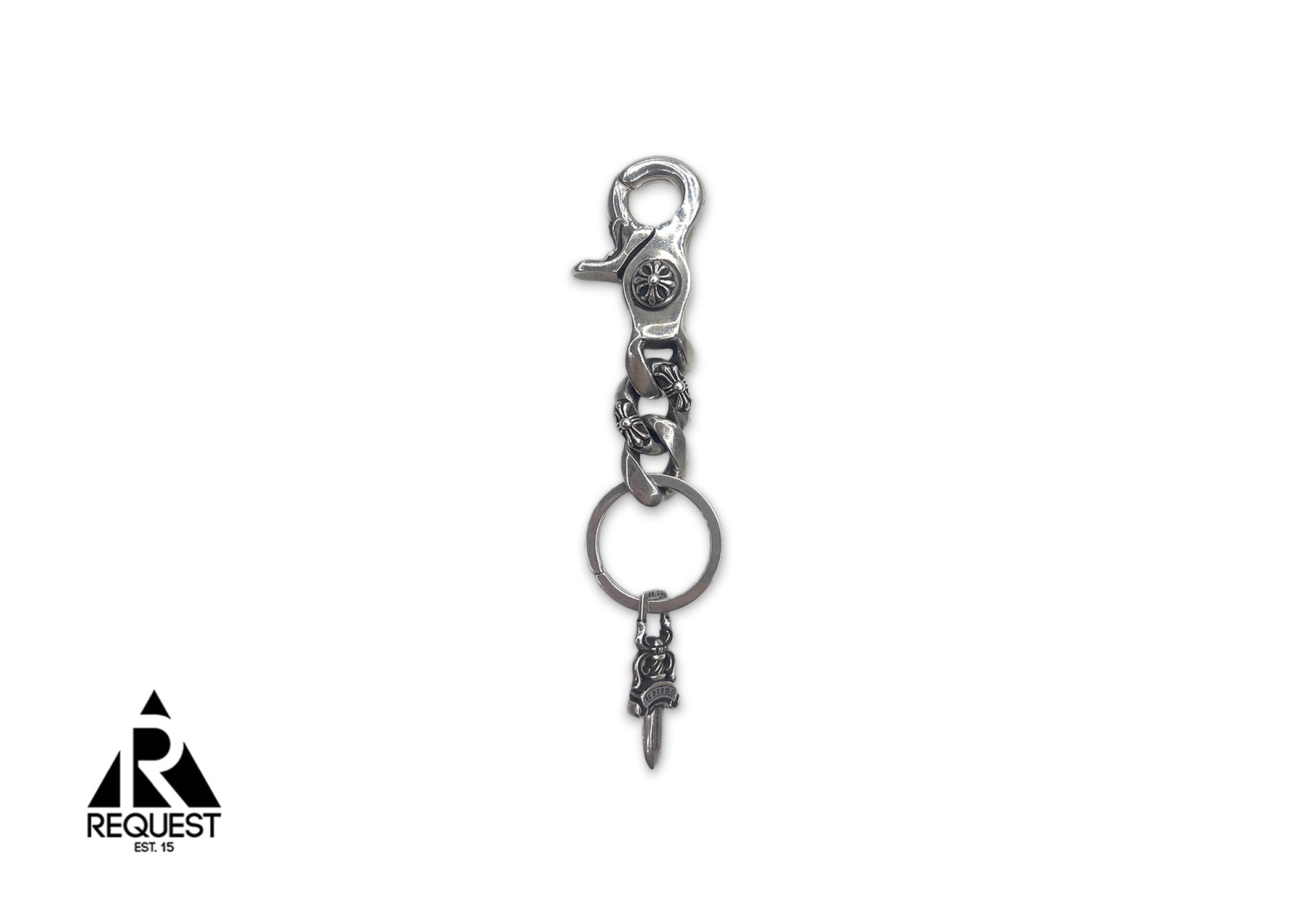 Fancy Cuban Link Keychain w/ Dagger