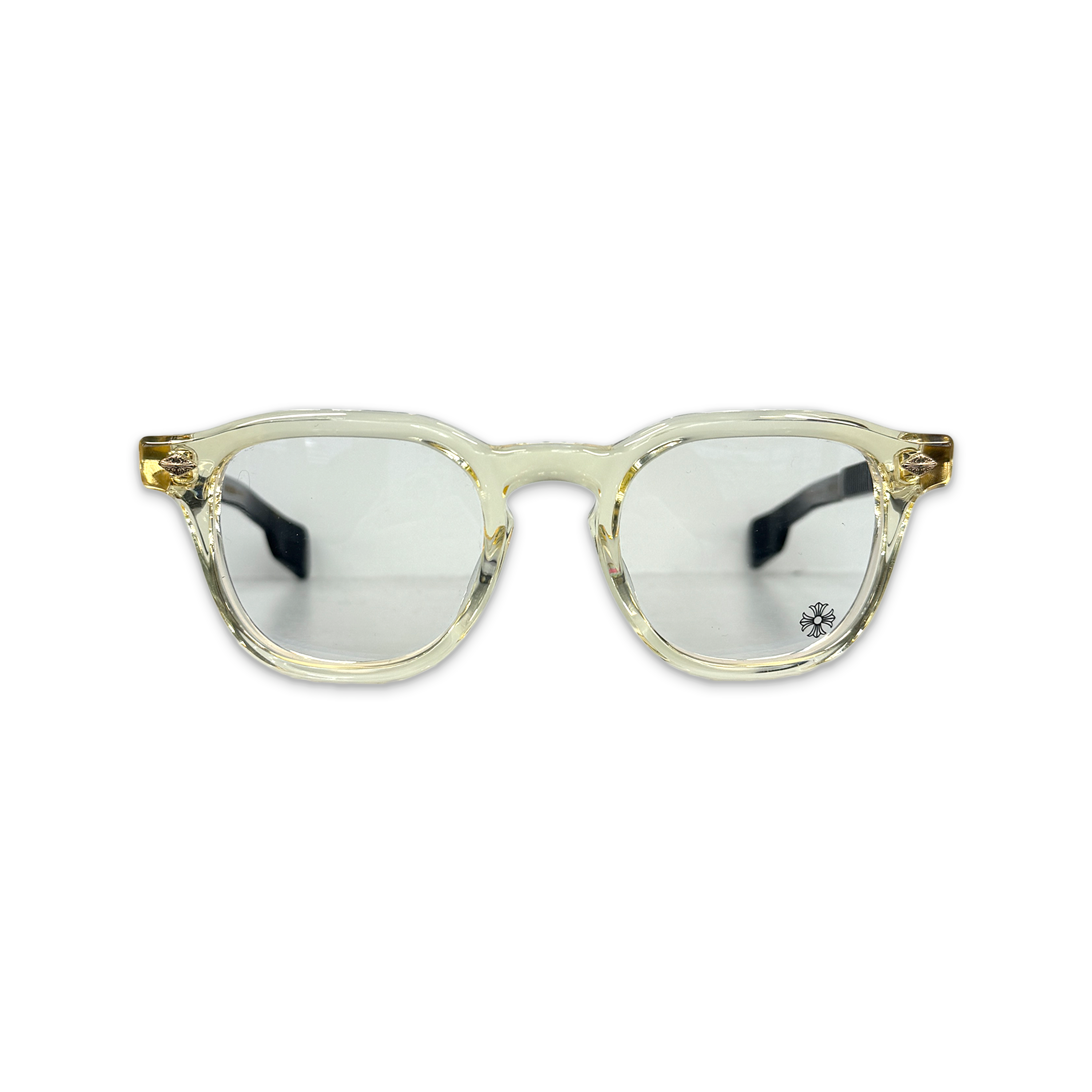 Chrome Hearts, Chirp Chirp Glasses "Translucent Yellow/Gold/Tortoise"