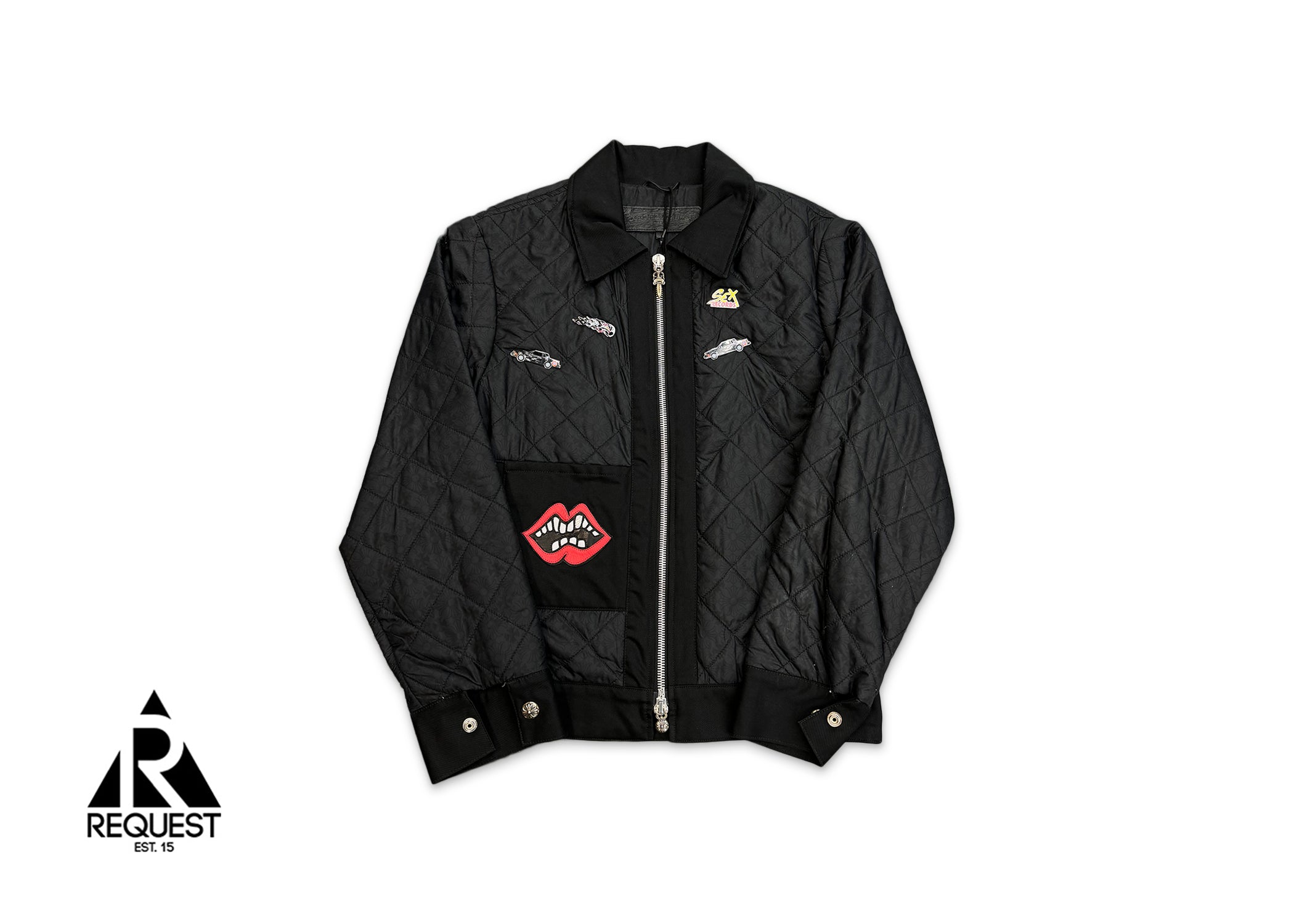 Chrome Hearts Matty Boy Quilted Jacket (Pins Added) "Black"