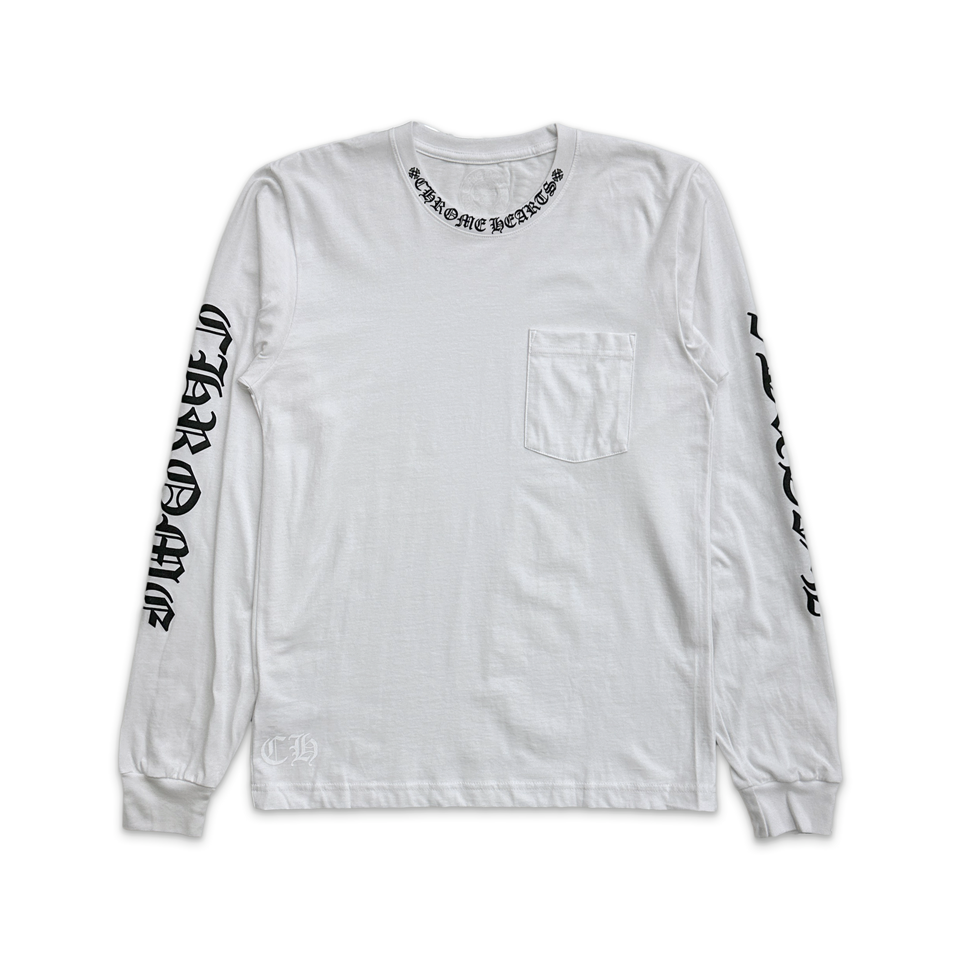 トップス CHROME HEARTS neck logo L/S TEE Size s Chrome Hearts Neck Logo L/S Tee 