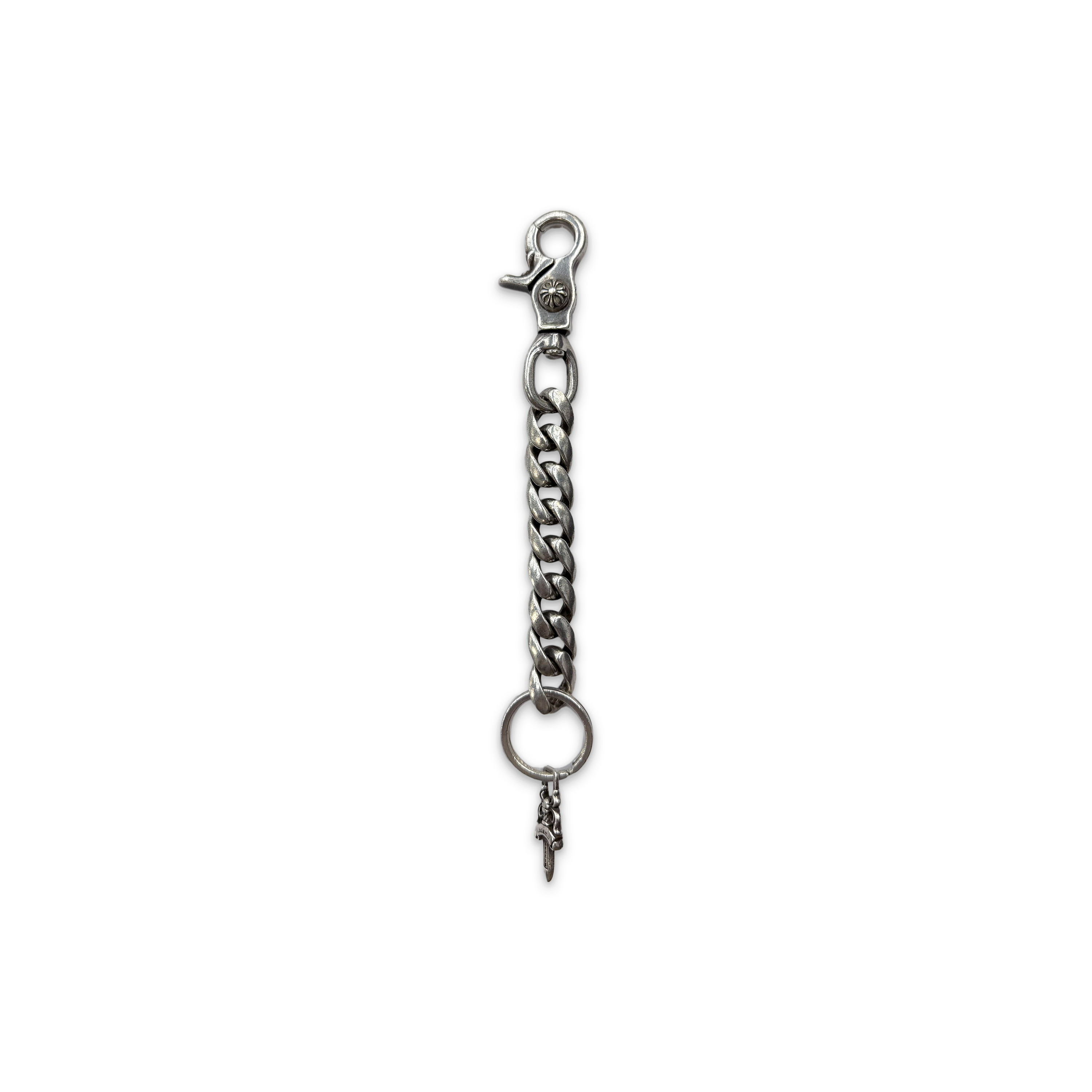 Long Cuban Link Keychain With Dagger
