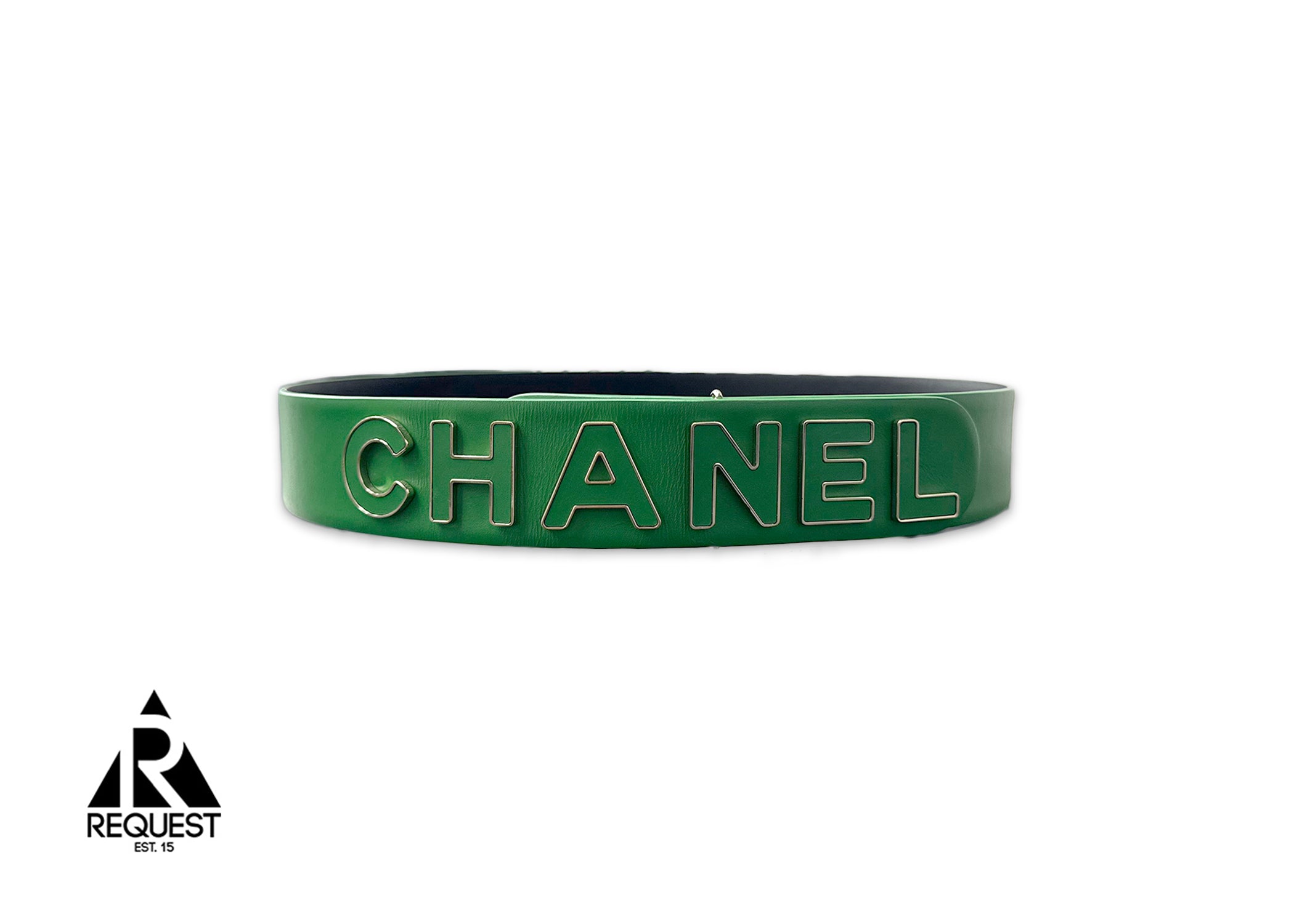 Chanel Pharrell Letter Logo Belt "Emerald"