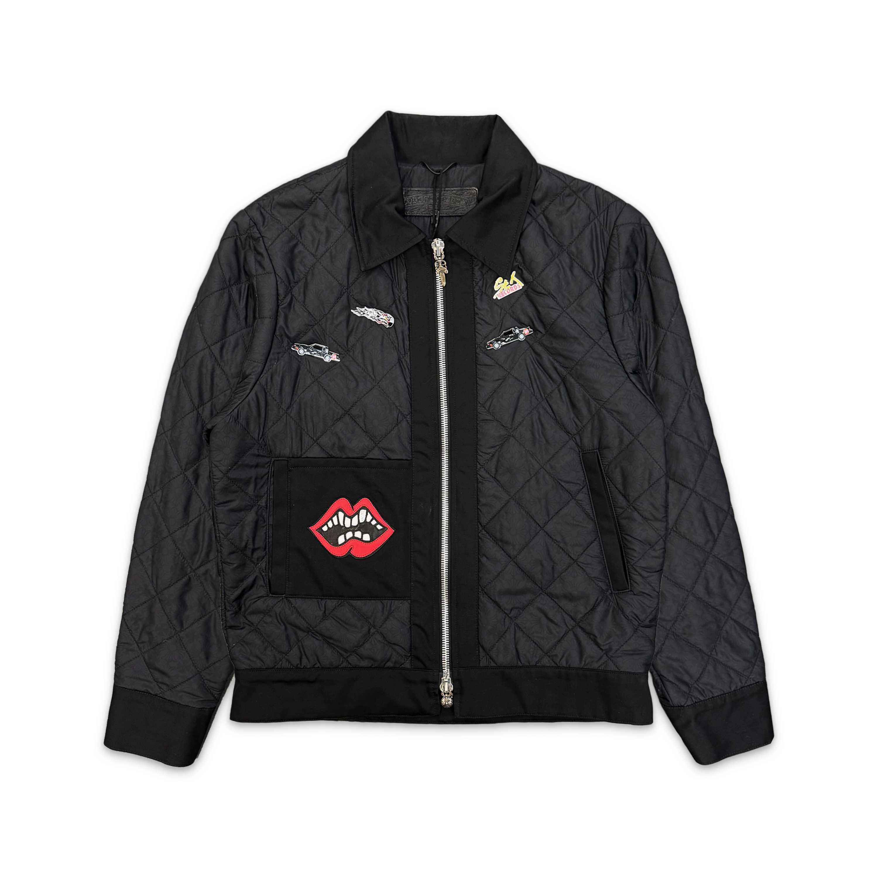 Chrome Hearts, Matty Boy Quilted Jacket (Pins Added) "Black"