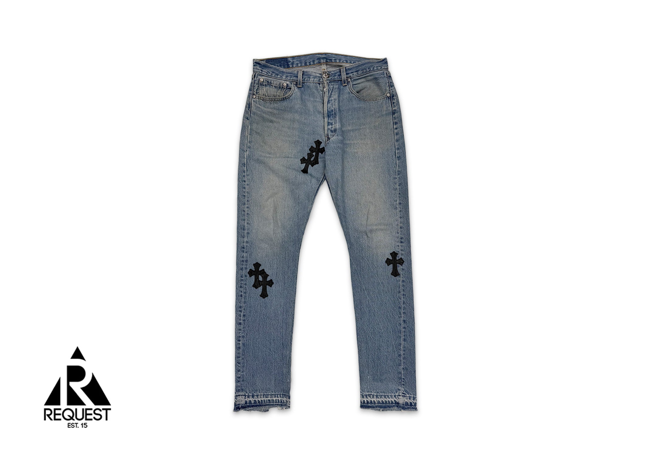 Light Wash Levi's Denim "Black Crosses"