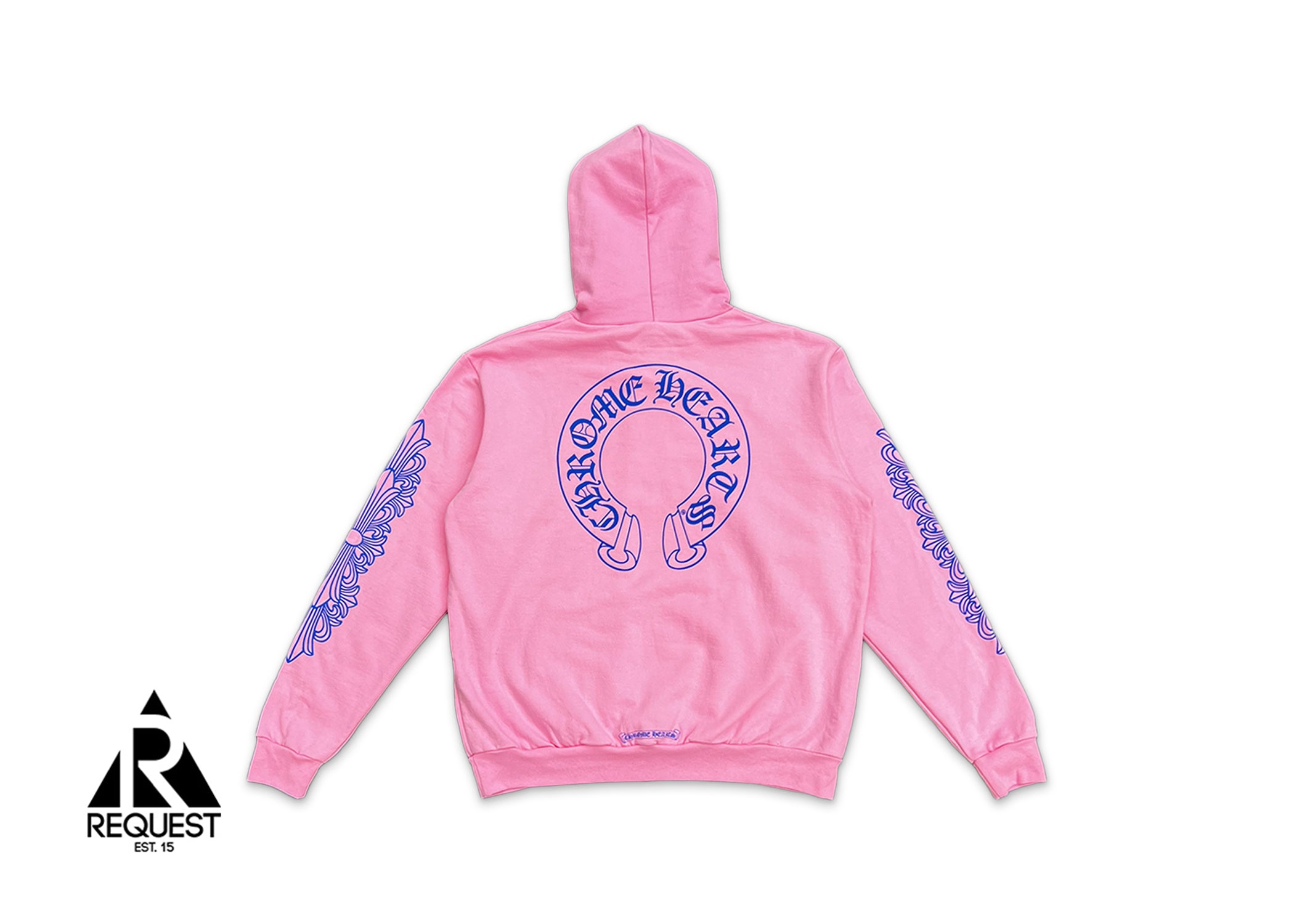 Chrome Hearts, Horseshoe Pullover Hoodie "Pink/Blue"