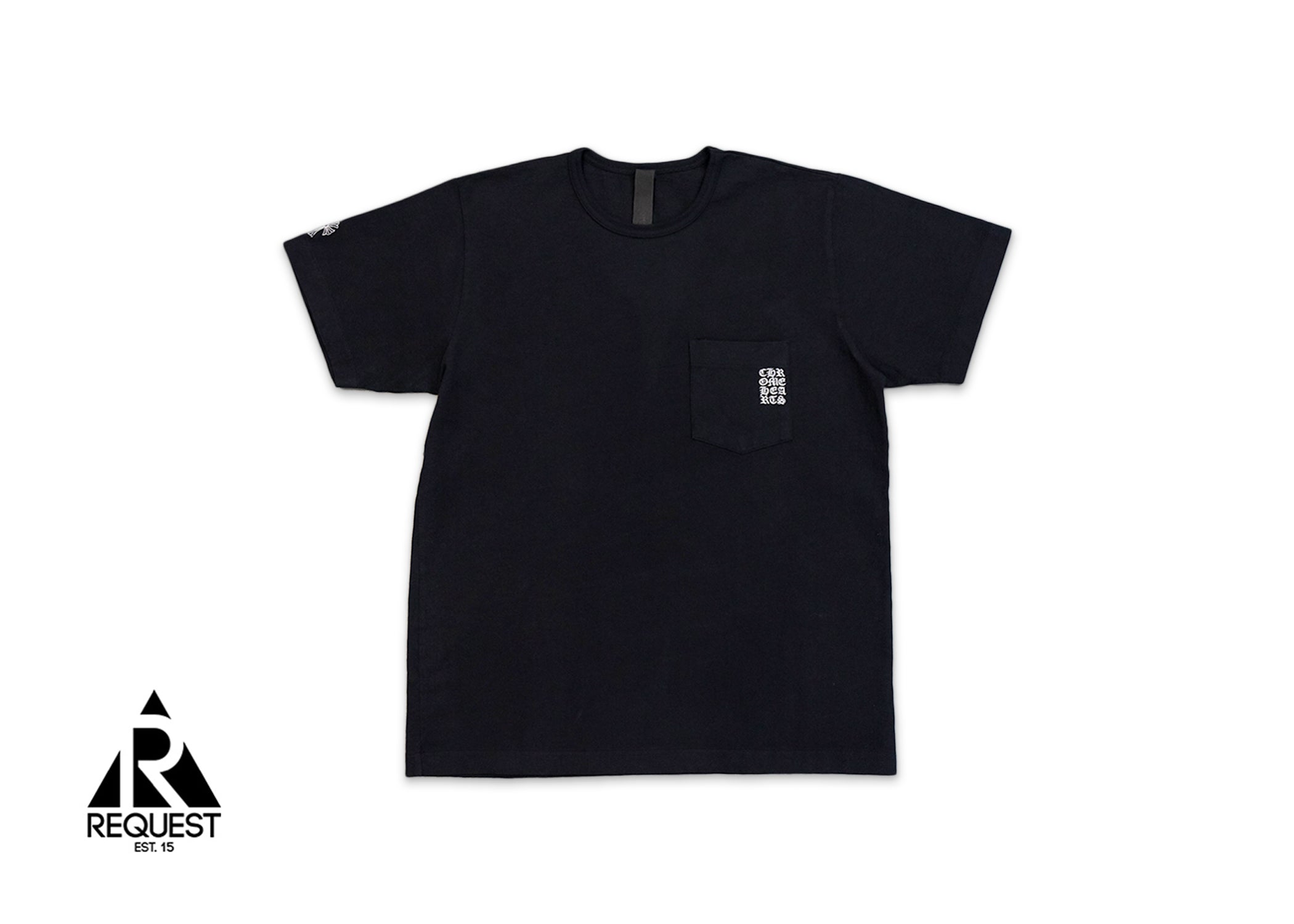 Y Not Embroidered Pocket Tee "Black"